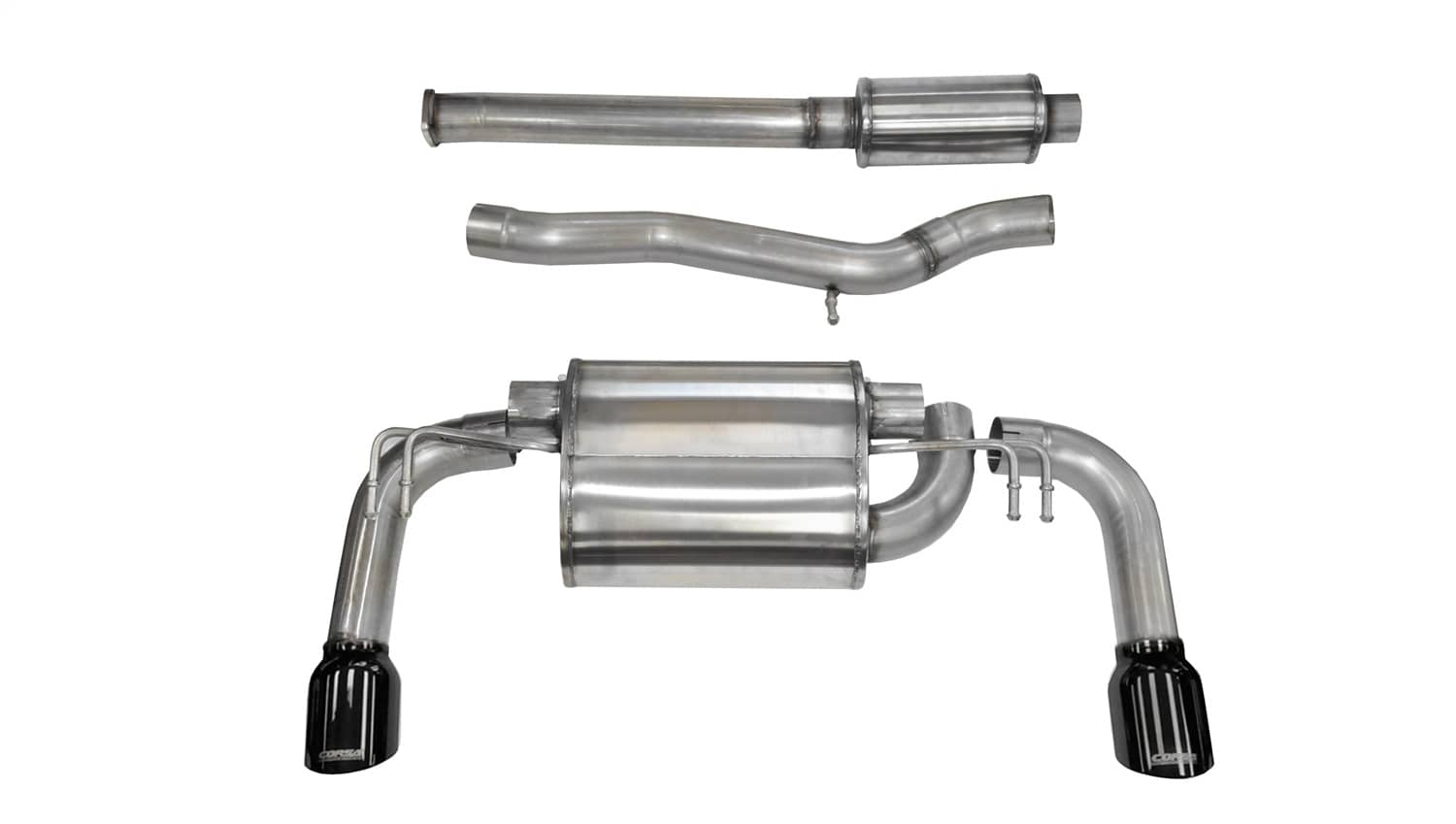 Corsa Performance - 14858BLK - Exhaust System Kit
