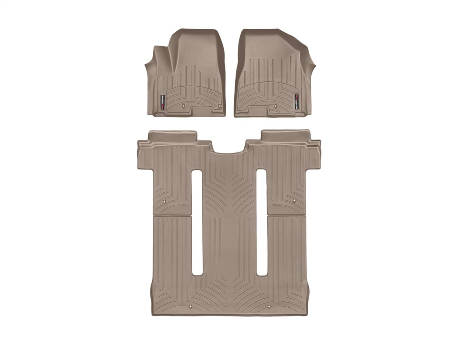 Weathertech - 45709-1-4 - Front Rear and Third Row - Floor Mat Set