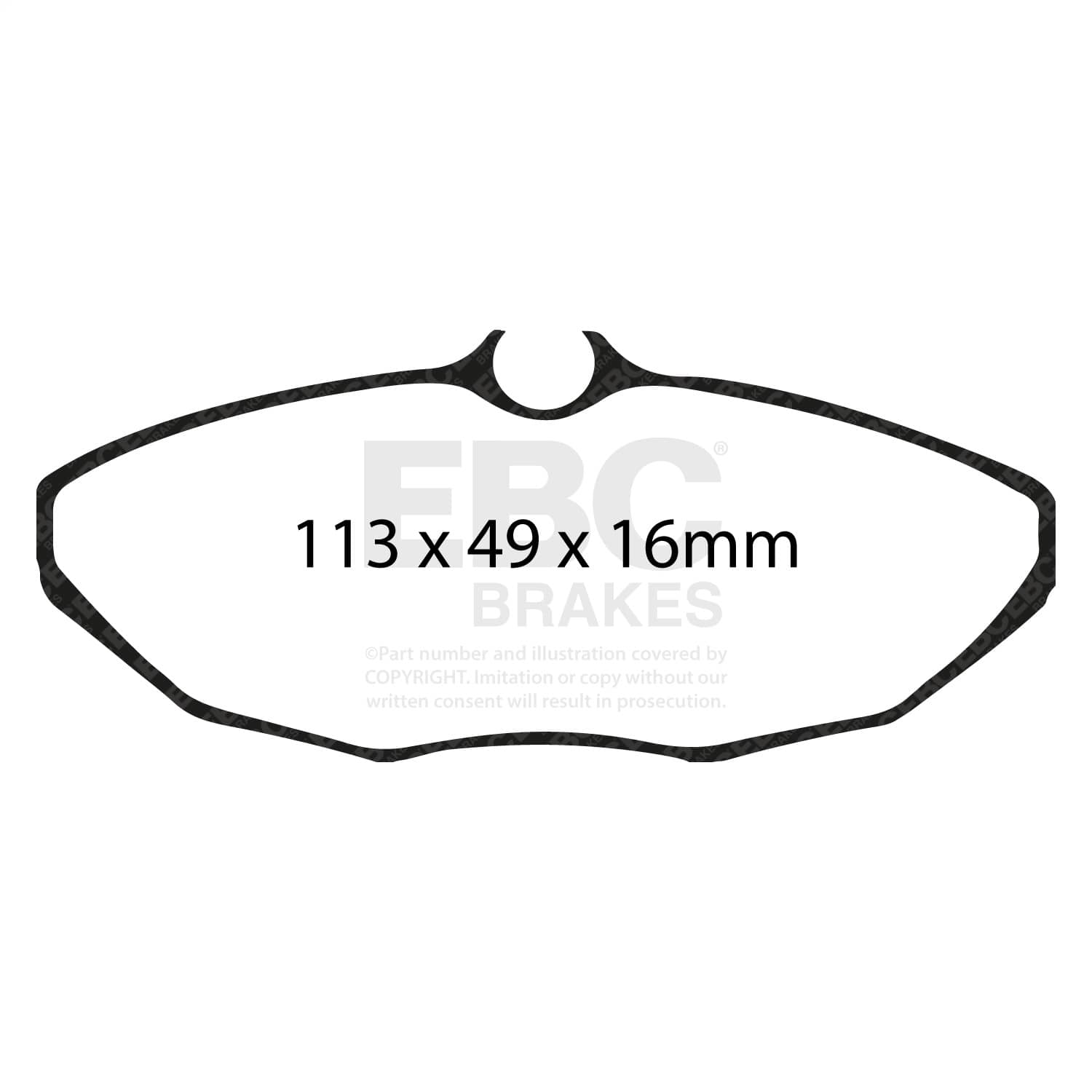 EBC Brakes - DP41221/2R - Disc Brake Pad