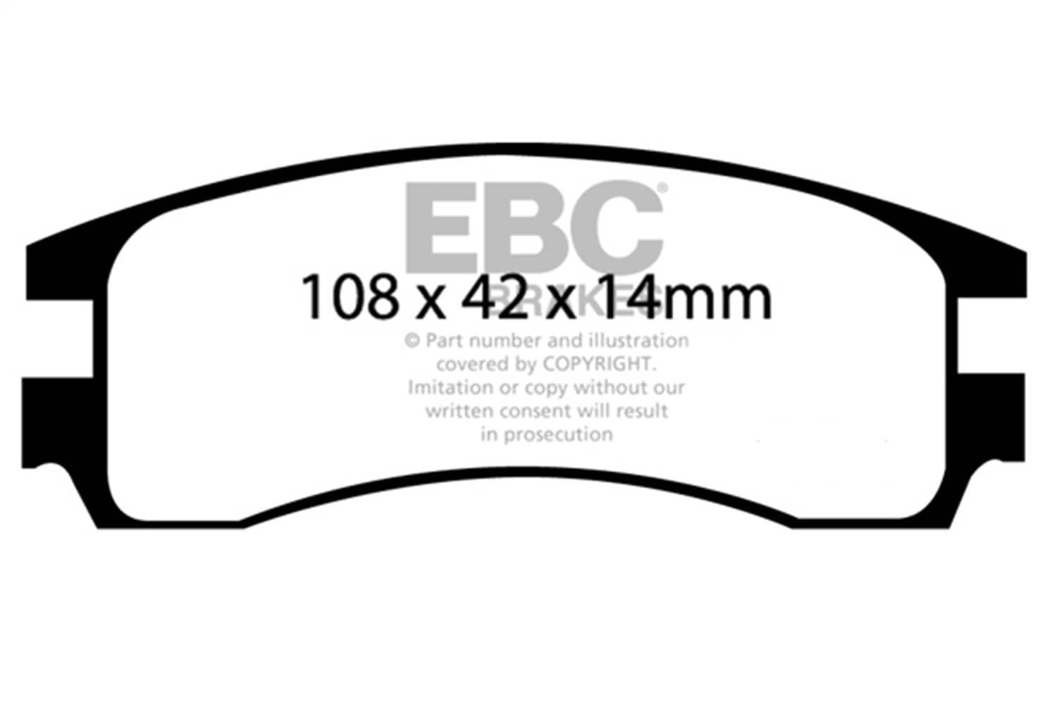 EBC Brakes - DP41621R - Disc Brake Pad