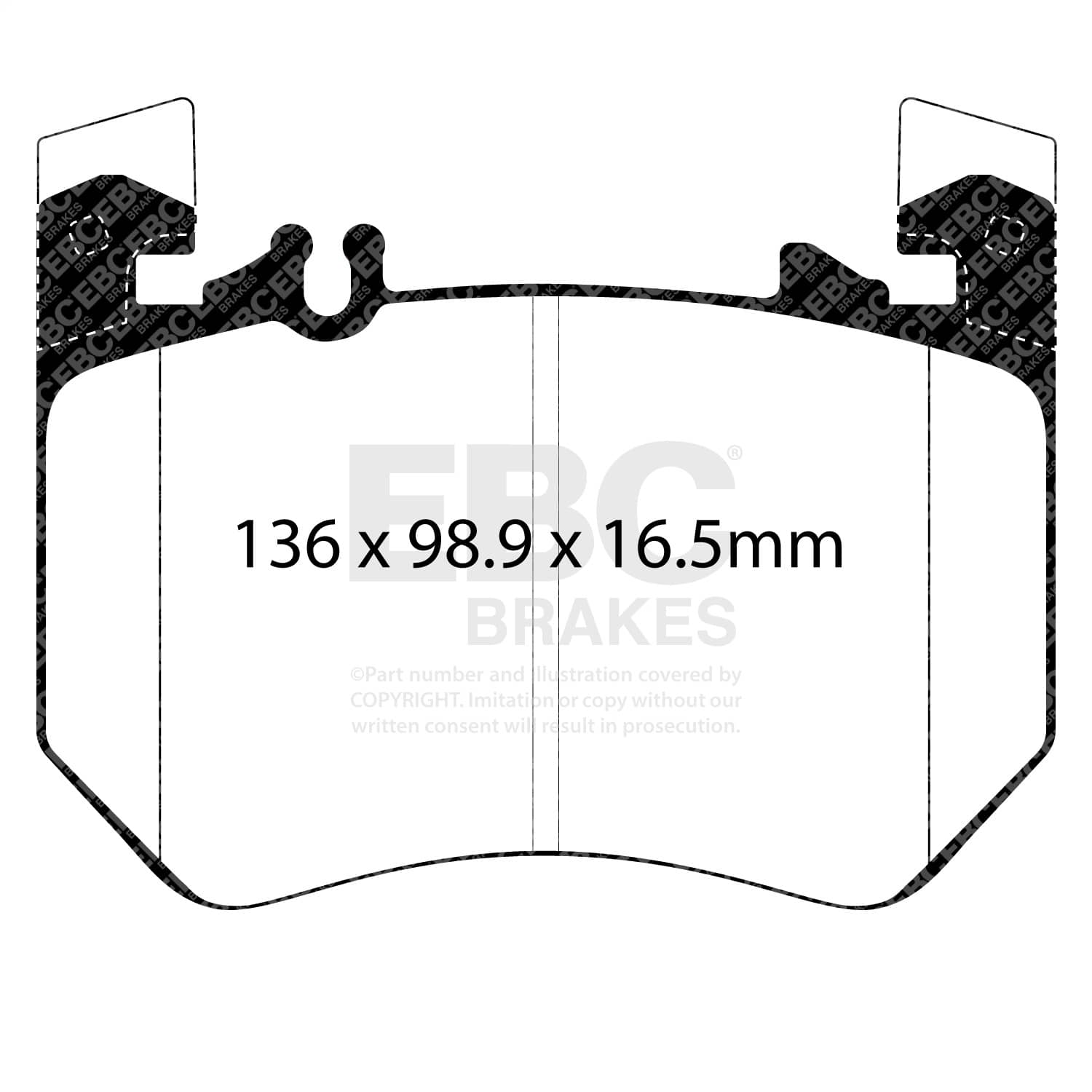 EBC Brakes - DP42490R - Disc Brake Pad