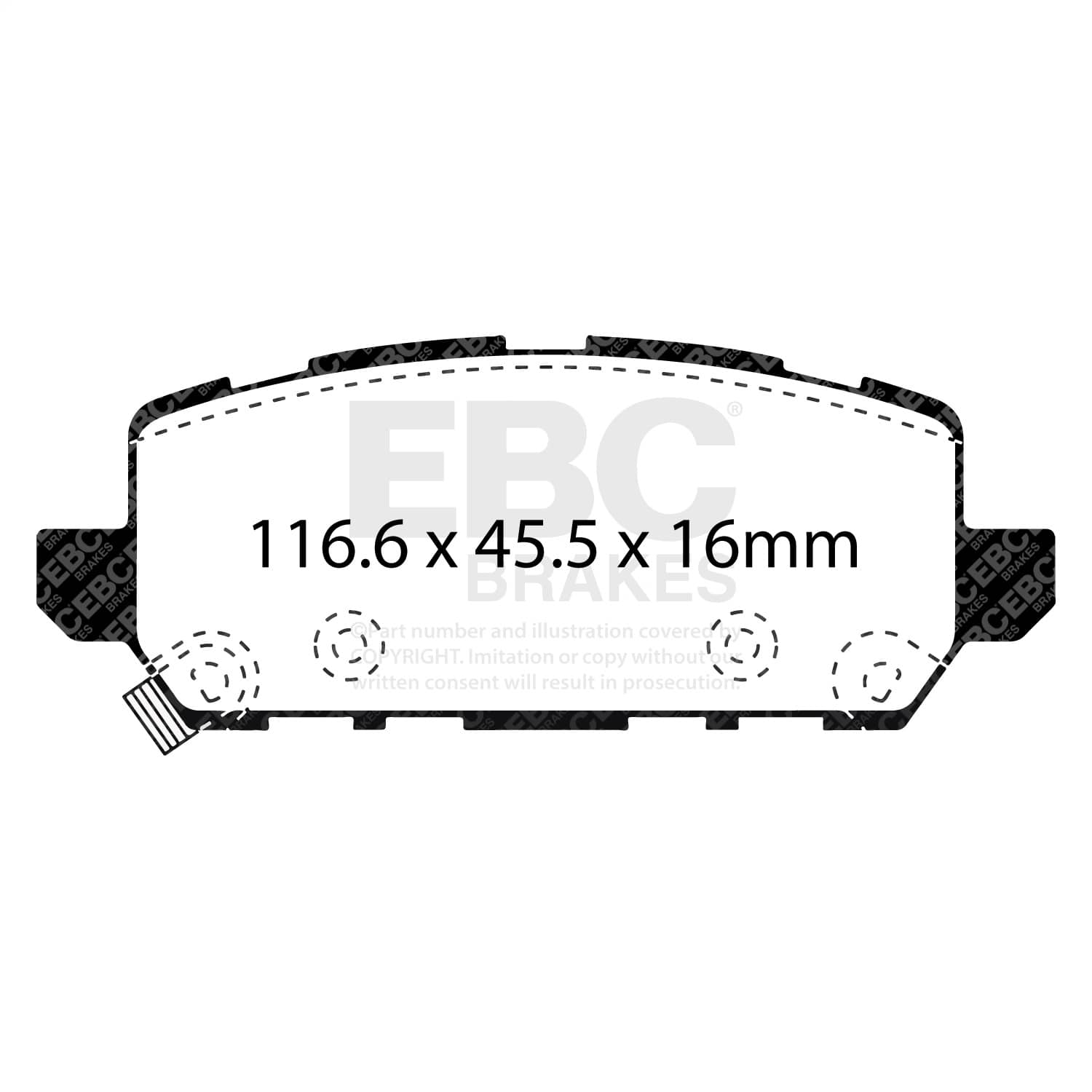 EBC Brakes - UD1841 - Disc Brake Pad