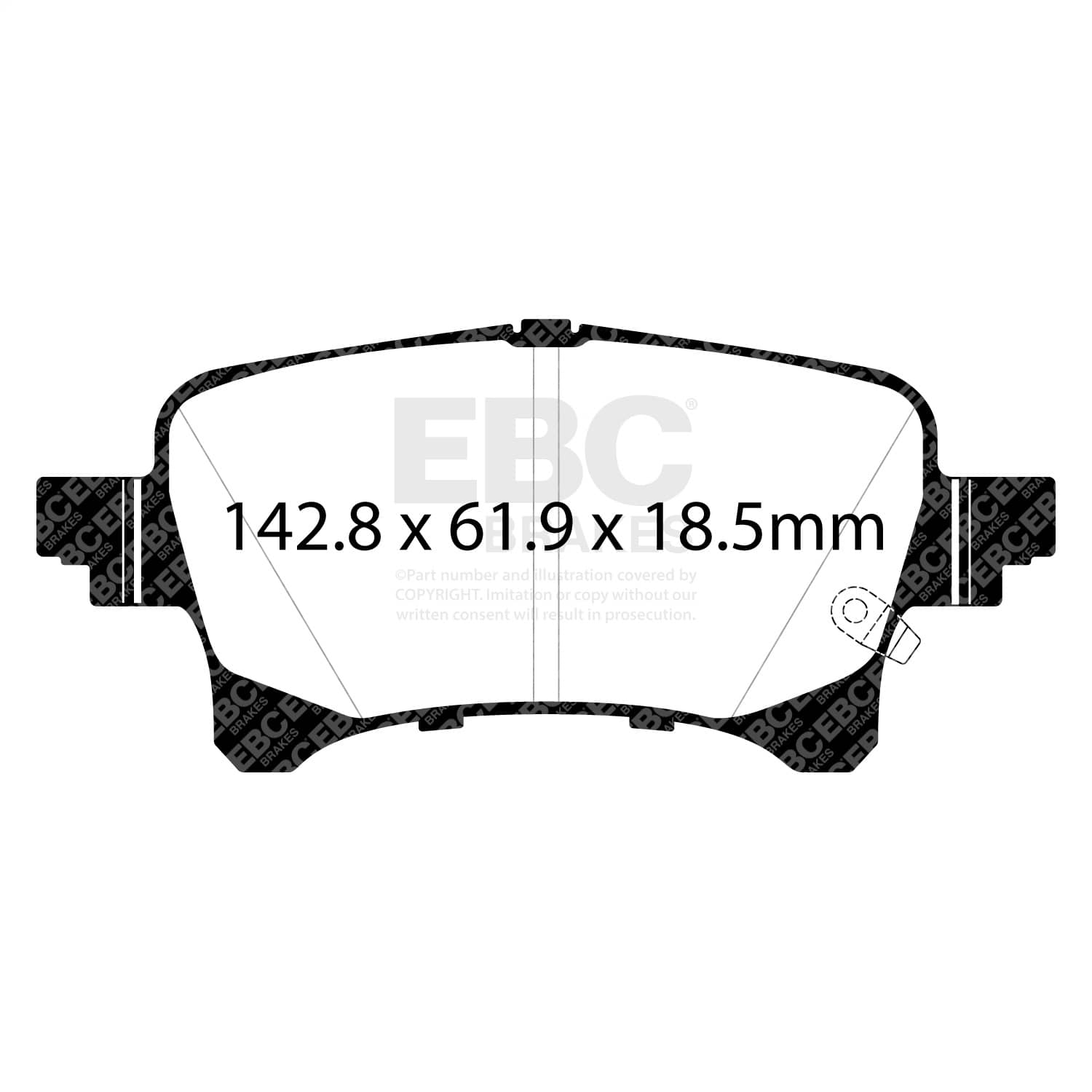 EBC Brakes - ED93093 - Disc Brake Pad