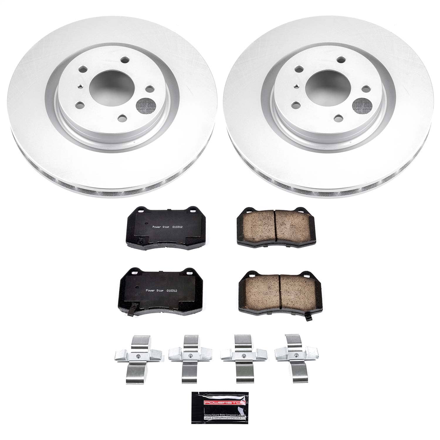 Power Stop - CRK104 - Front - Disc Brake Pad and Rotor Kit