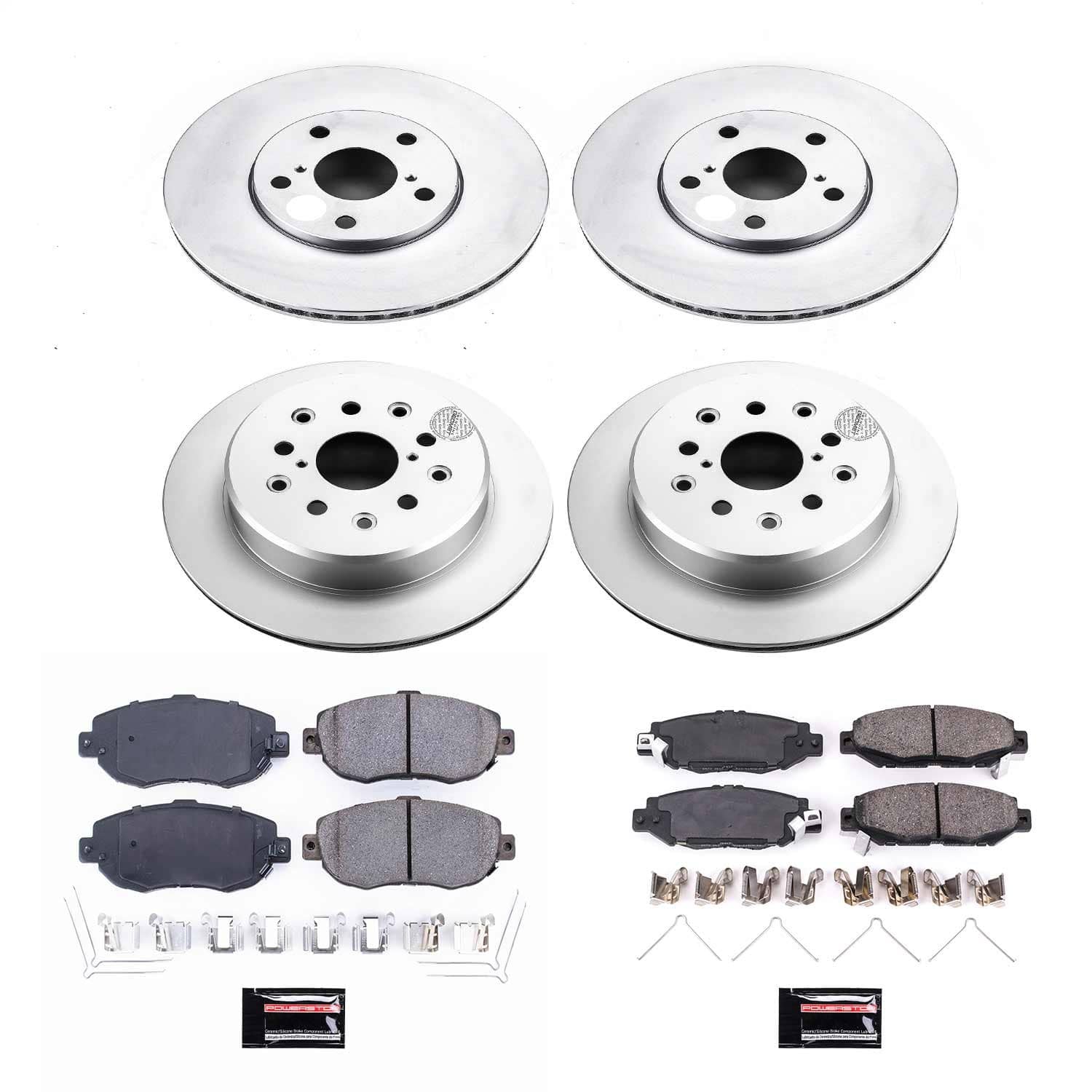 Power Stop - CRK1078 - Front and Rear - Disc Brake Pad and Rotor Kit