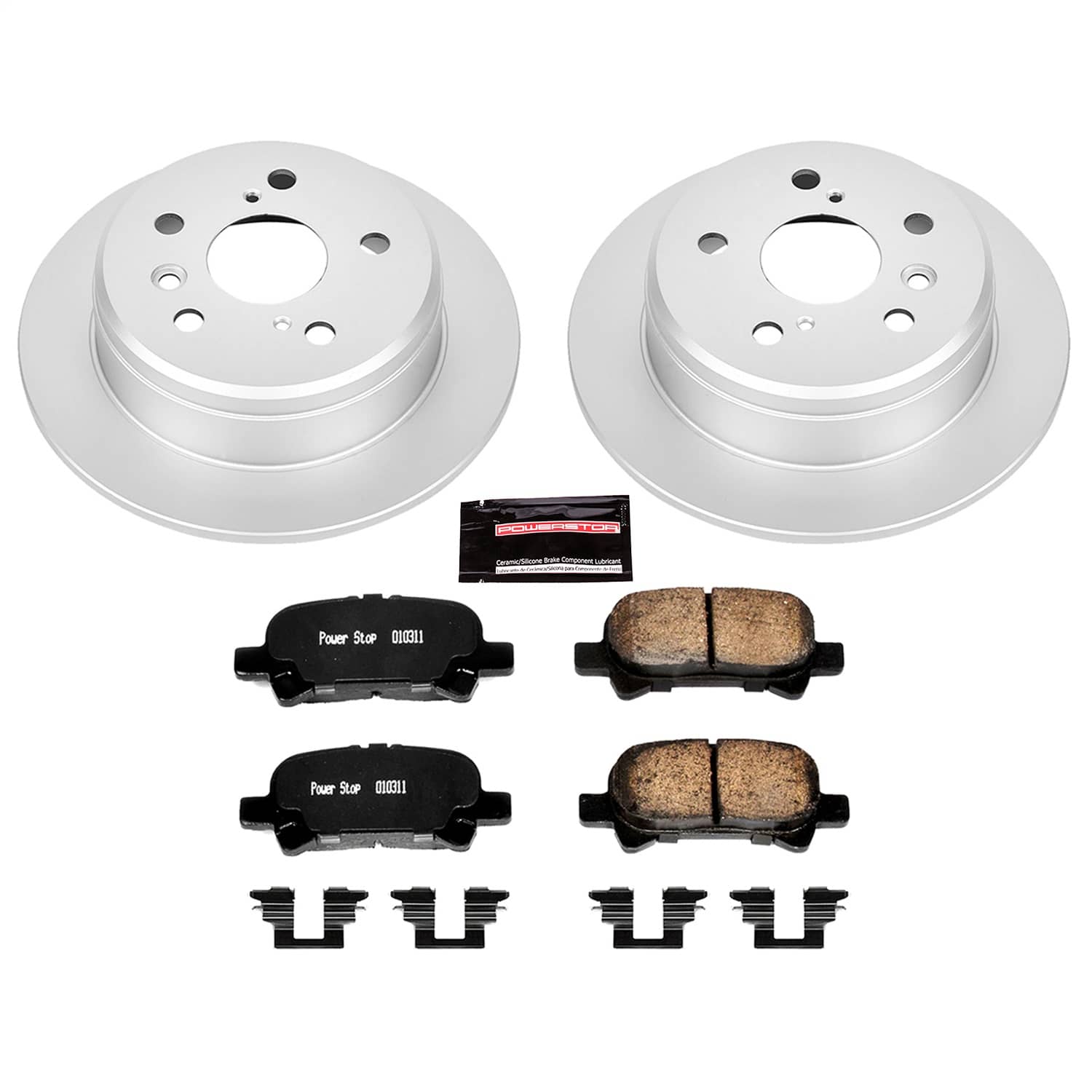 Power Stop - CRK1083 - Rear - Disc Brake Pad and Rotor Kit