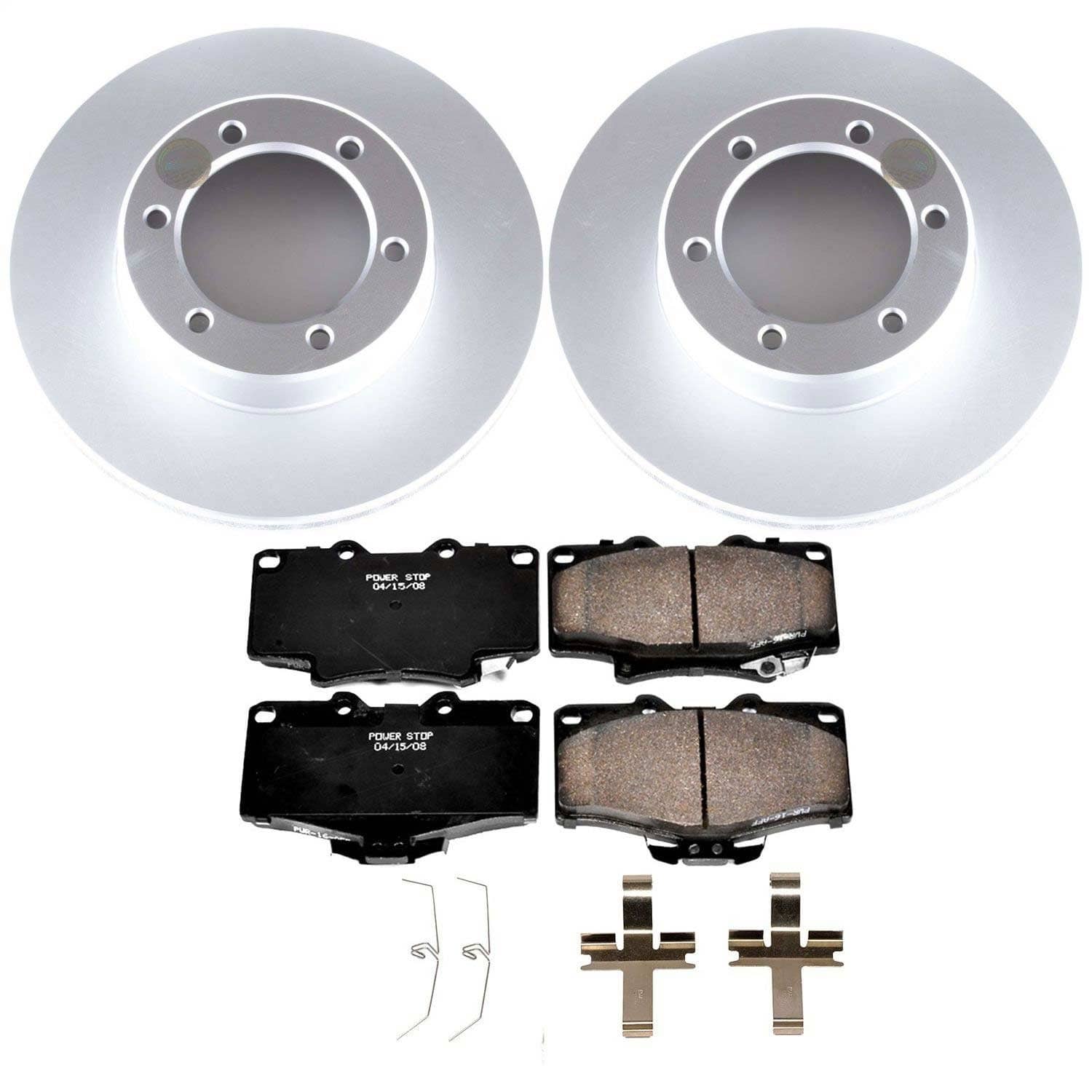 Power Stop - CRK1150 - Front - Disc Brake Pad and Rotor Kit