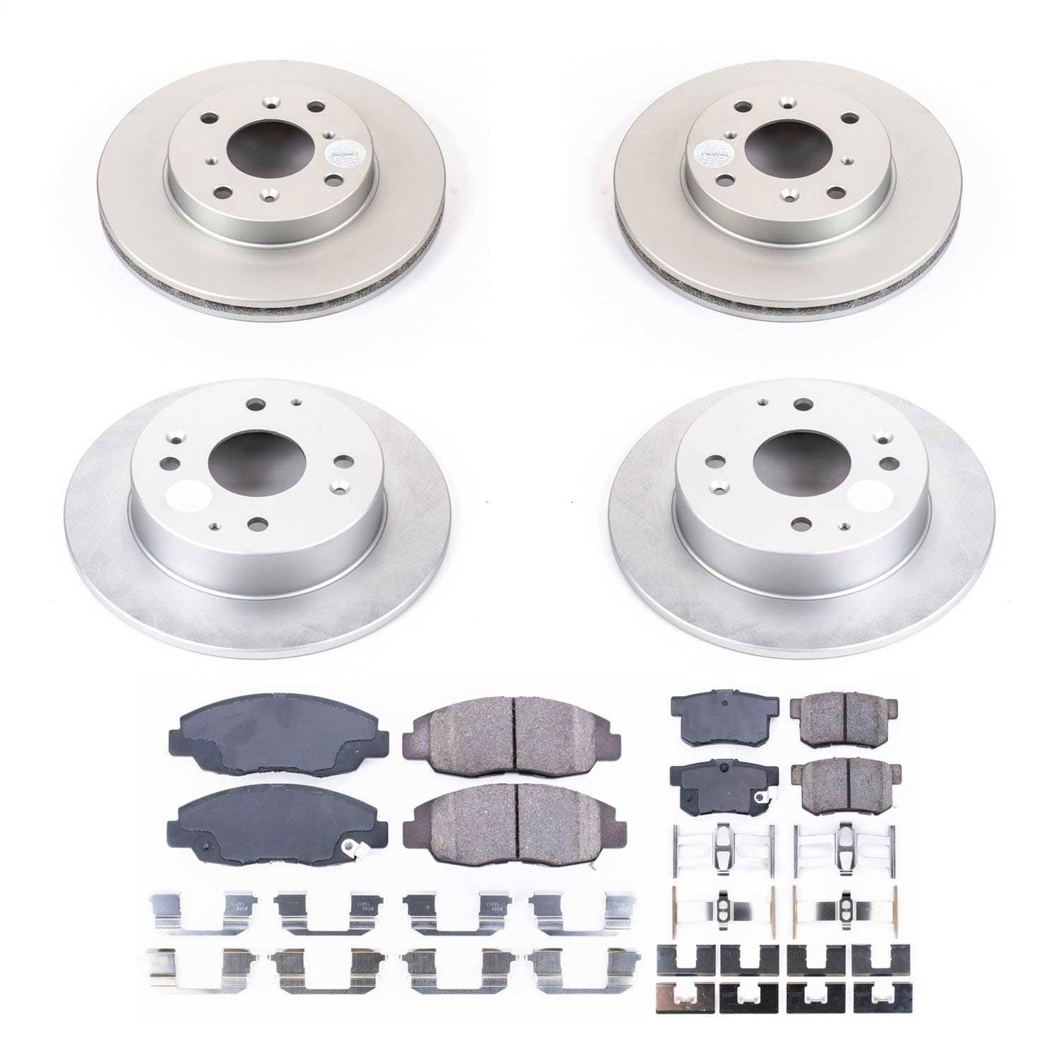 Power Stop - CRK1240 - Front and Rear - Disc Brake Pad and Rotor Kit