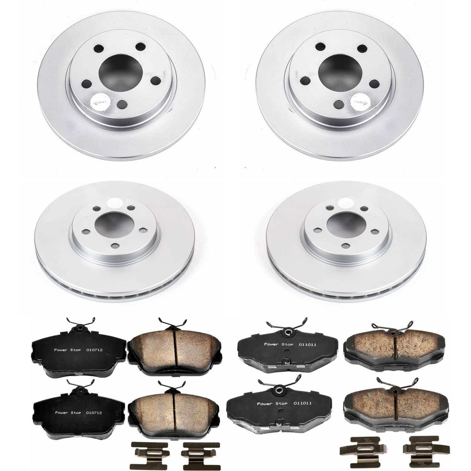 Power Stop - CRK1320 - Front and Rear - Disc Brake Pad and Rotor Kit