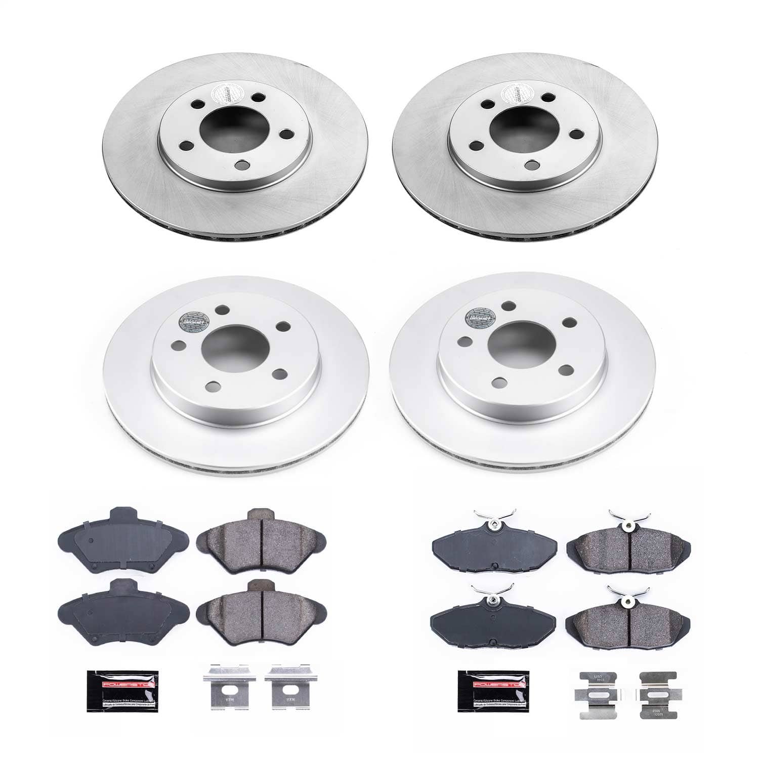 Power Stop - CRK1326 - Front and Rear - Disc Brake Pad and Rotor Kit