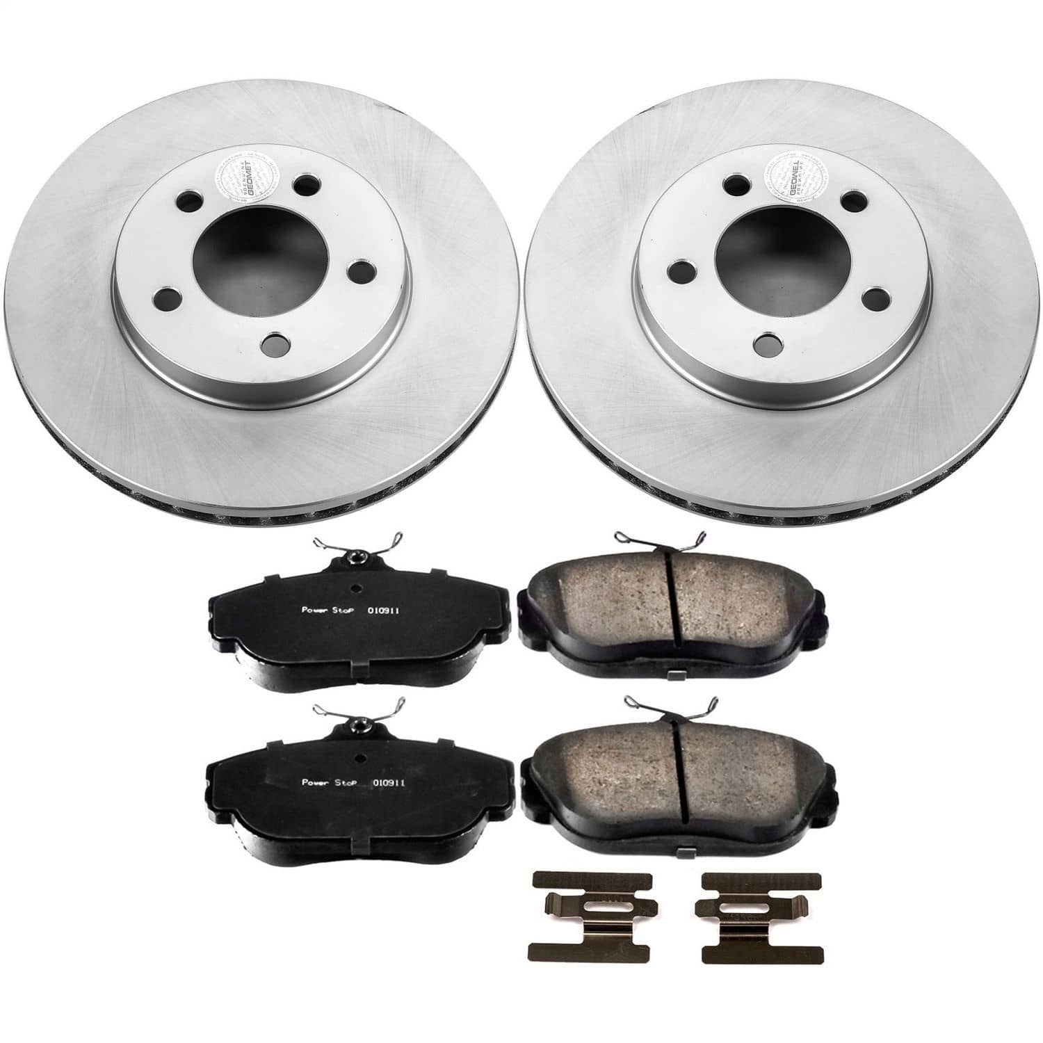 Power Stop - CRK1327 - Front - Disc Brake Pad and Rotor Kit