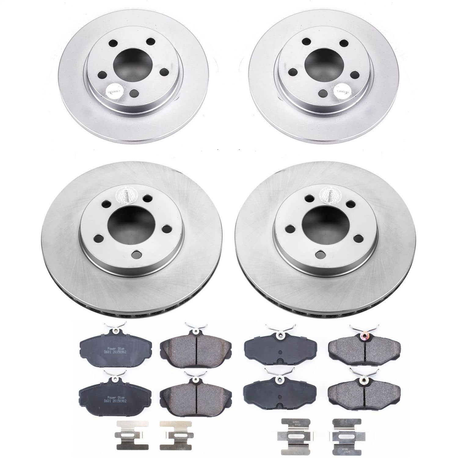 Power Stop - CRK1328 - Front and Rear - Disc Brake Pad and Rotor Kit