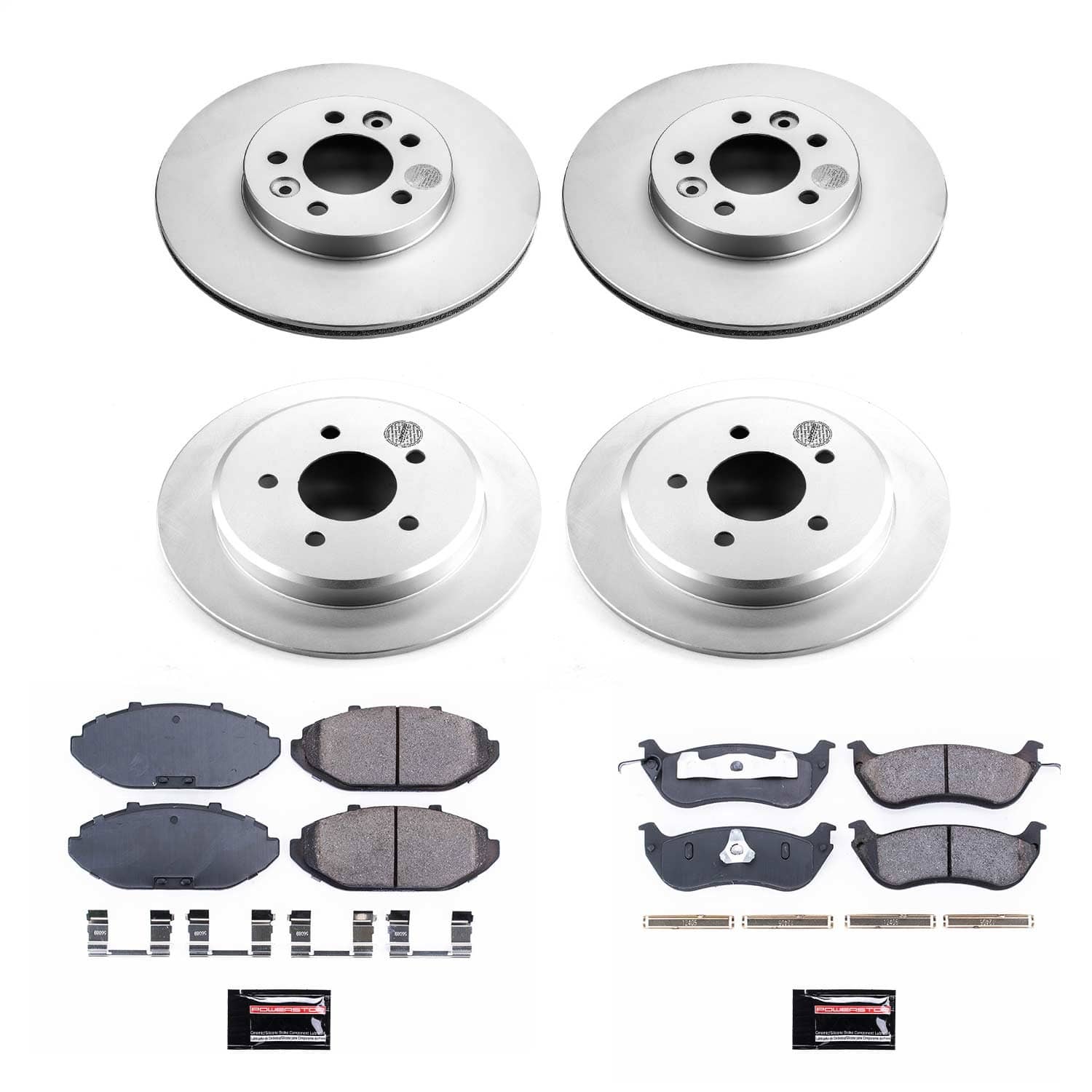 Power Stop - CRK1336 - Front and Rear - Disc Brake Pad and Rotor Kit