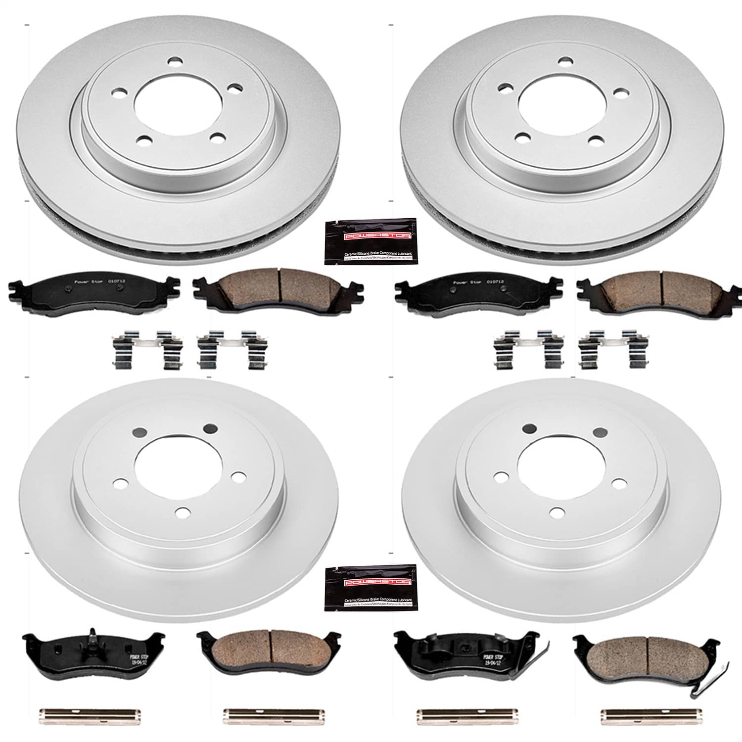 Power Stop - CRK1443 - Front and Rear - Disc Brake Pad and Rotor Kit