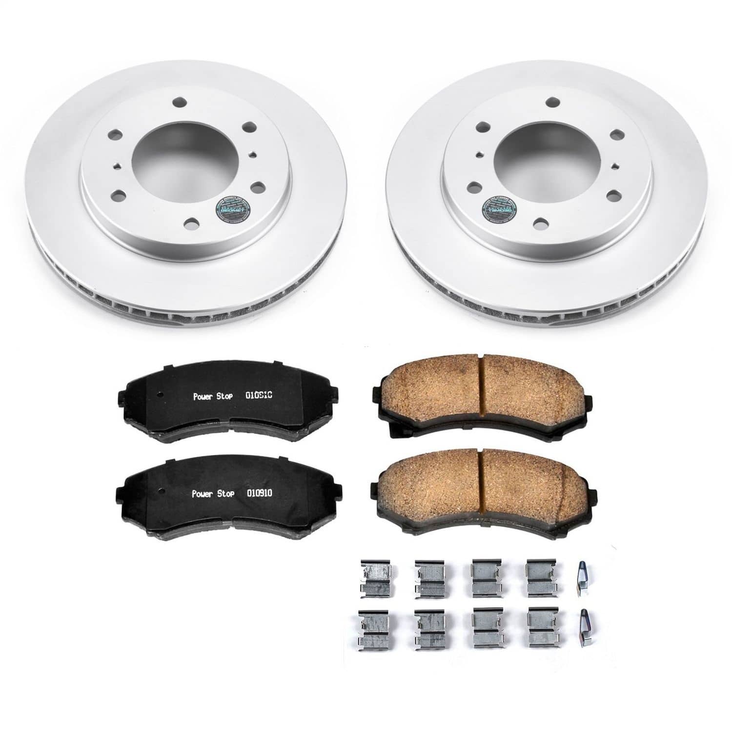 Power Stop - CRK148 - Front - Disc Brake Pad and Rotor Kit