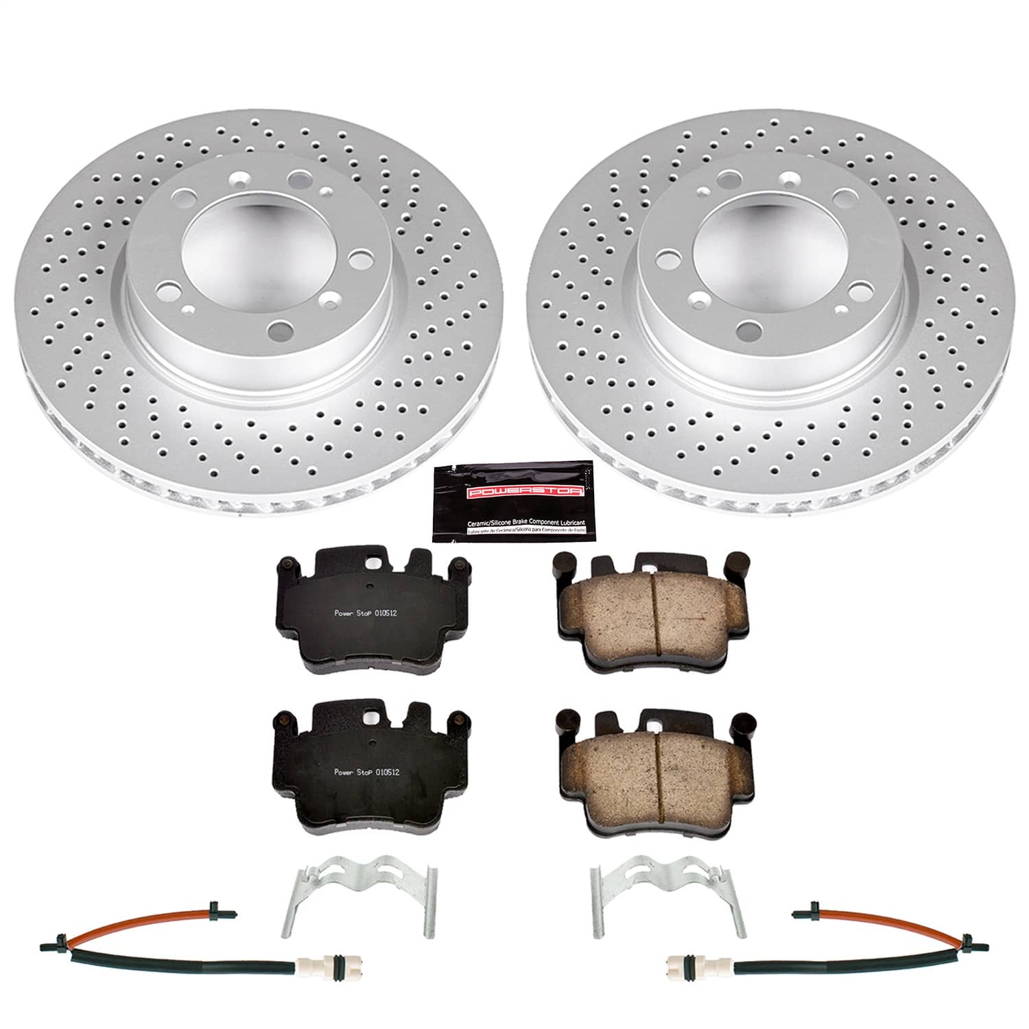 Power Stop - CRK1698 - Front - Disc Brake Pad and Rotor Kit