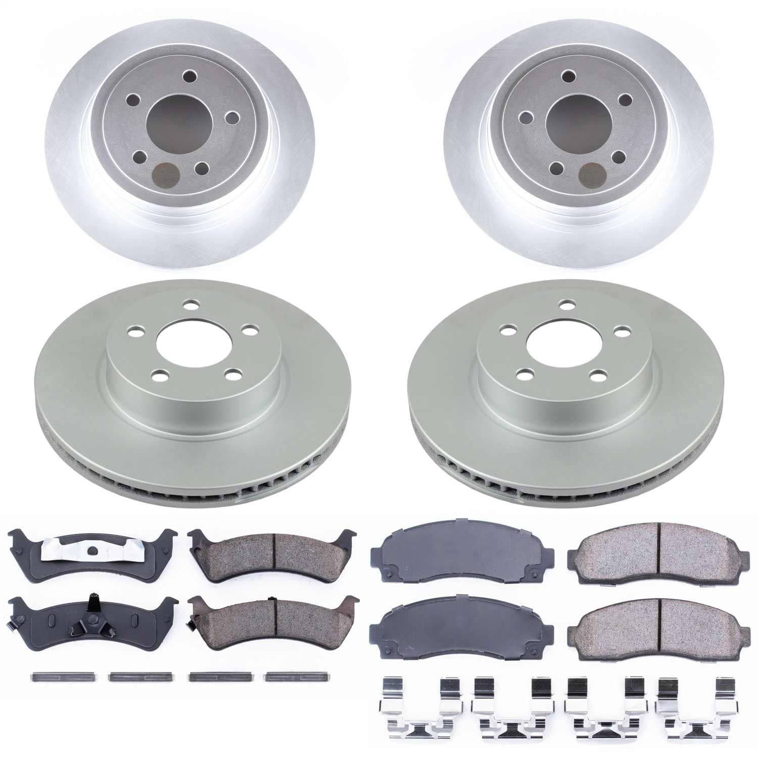 Power Stop - CRK1924 - Front and Rear - Disc Brake Pad and Rotor Kit