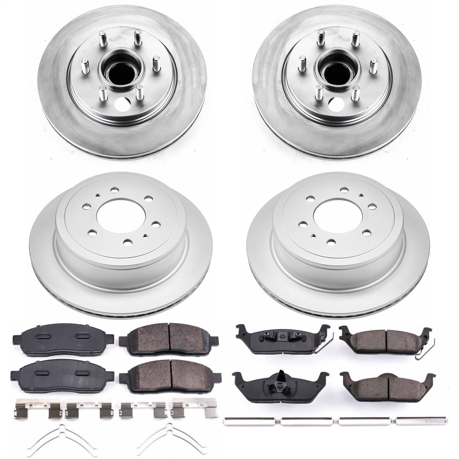 Power Stop - CRK1940 - Front and Rear - Disc Brake Pad and Rotor Kit