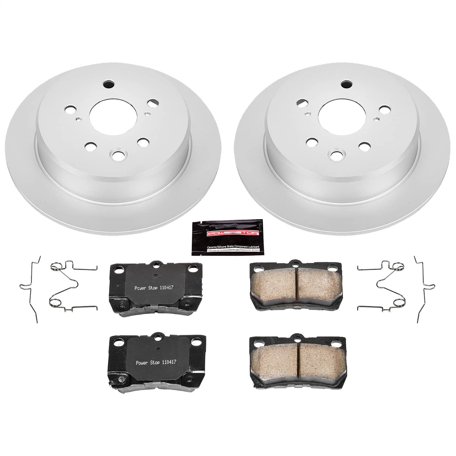 Power Stop - CRK195 - Rear - Disc Brake Pad and Rotor Kit