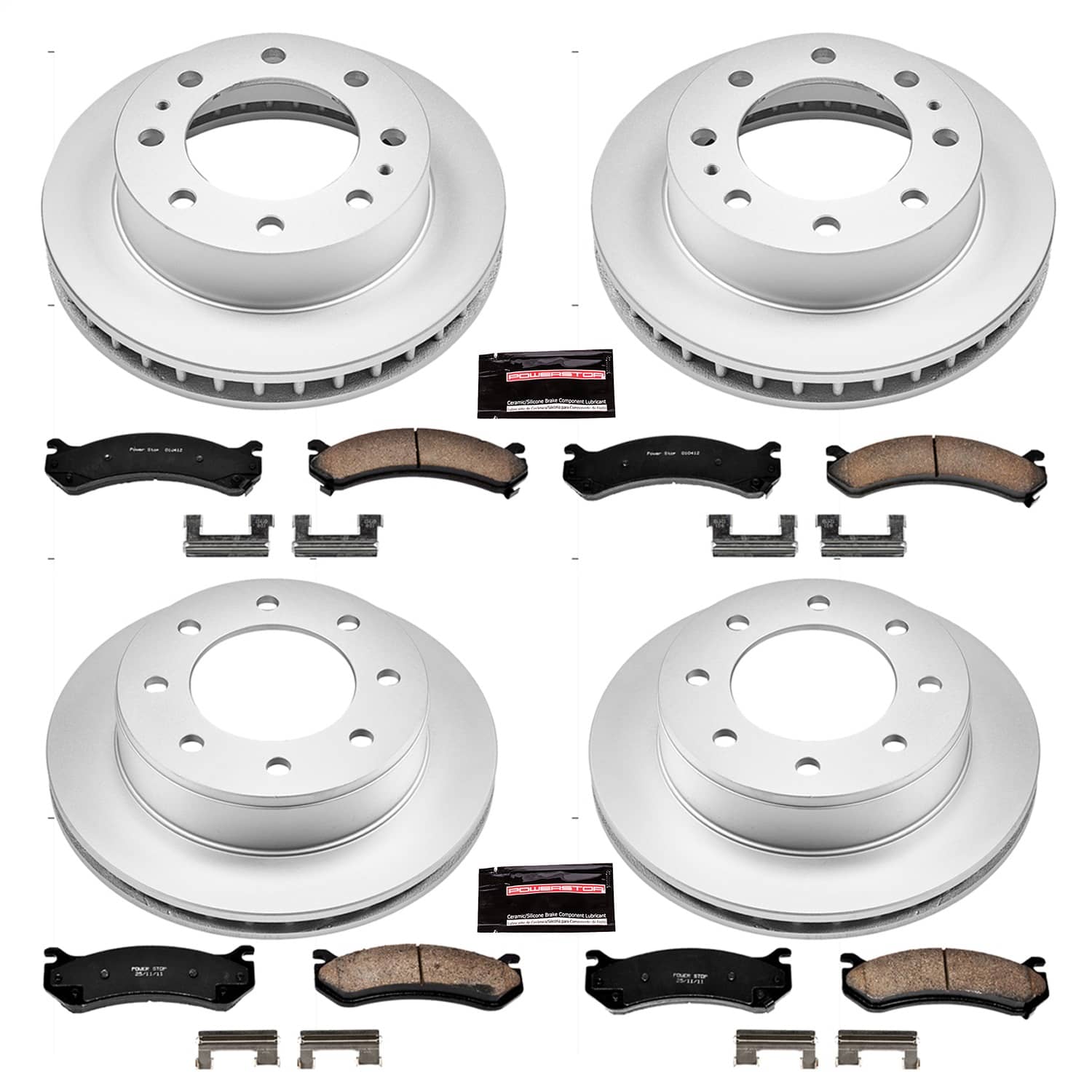 Power Stop - CRK2023 - Front and Rear - Disc Brake Pad and Rotor Kit