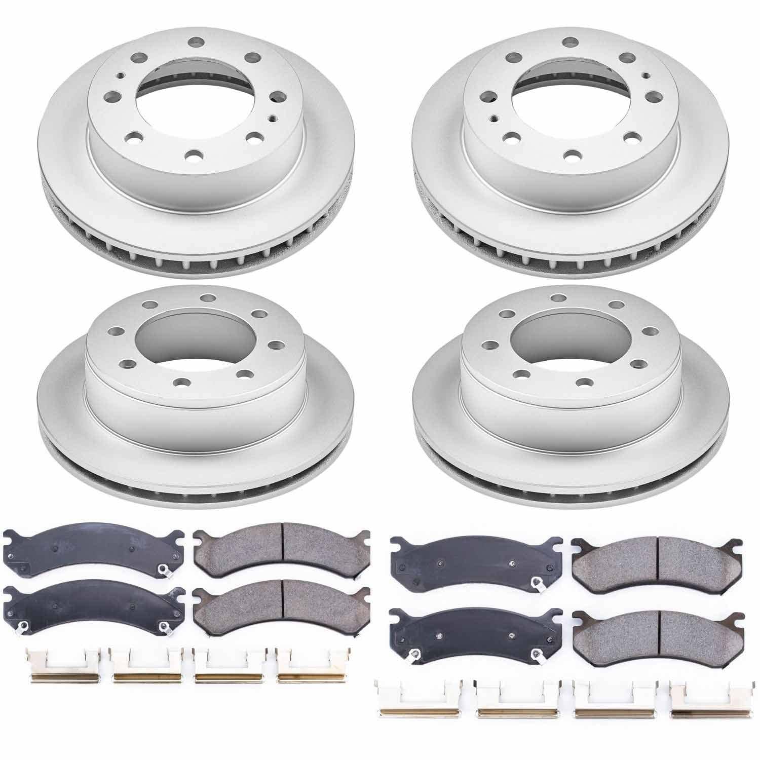 Power Stop - CRK2027 - Front and Rear - Disc Brake Pad and Rotor Kit
