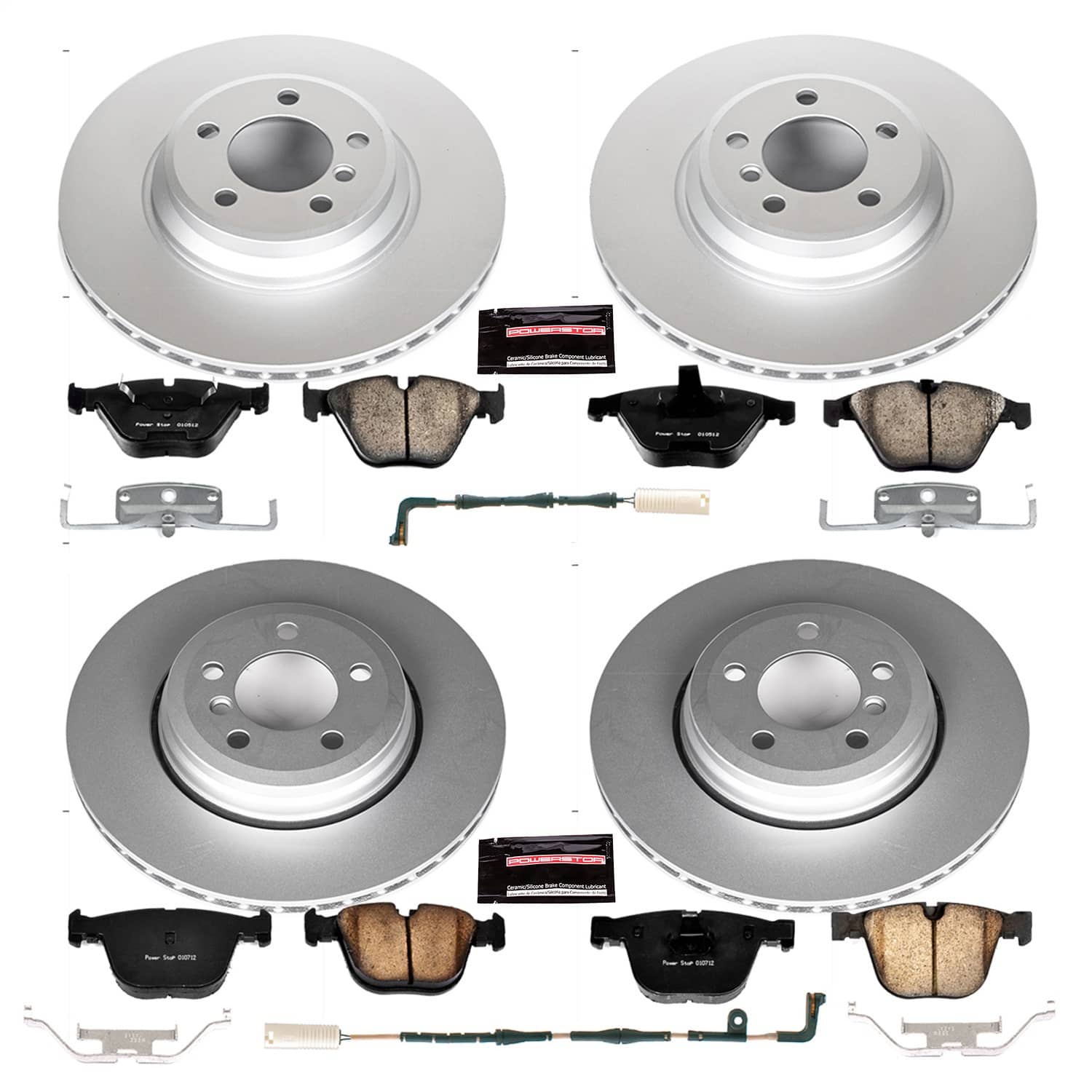 Power Stop - CRK2056 - Front and Rear - Disc Brake Pad and Rotor Kit