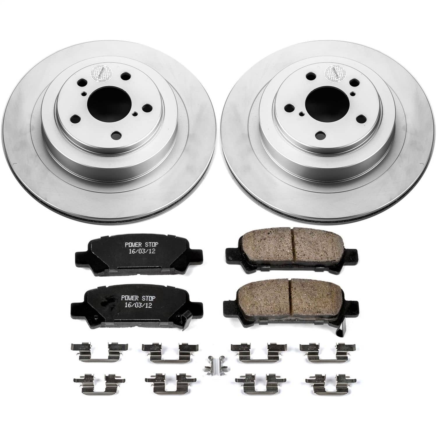 Power Stop - CRK219 - Rear - Disc Brake Pad and Rotor Kit