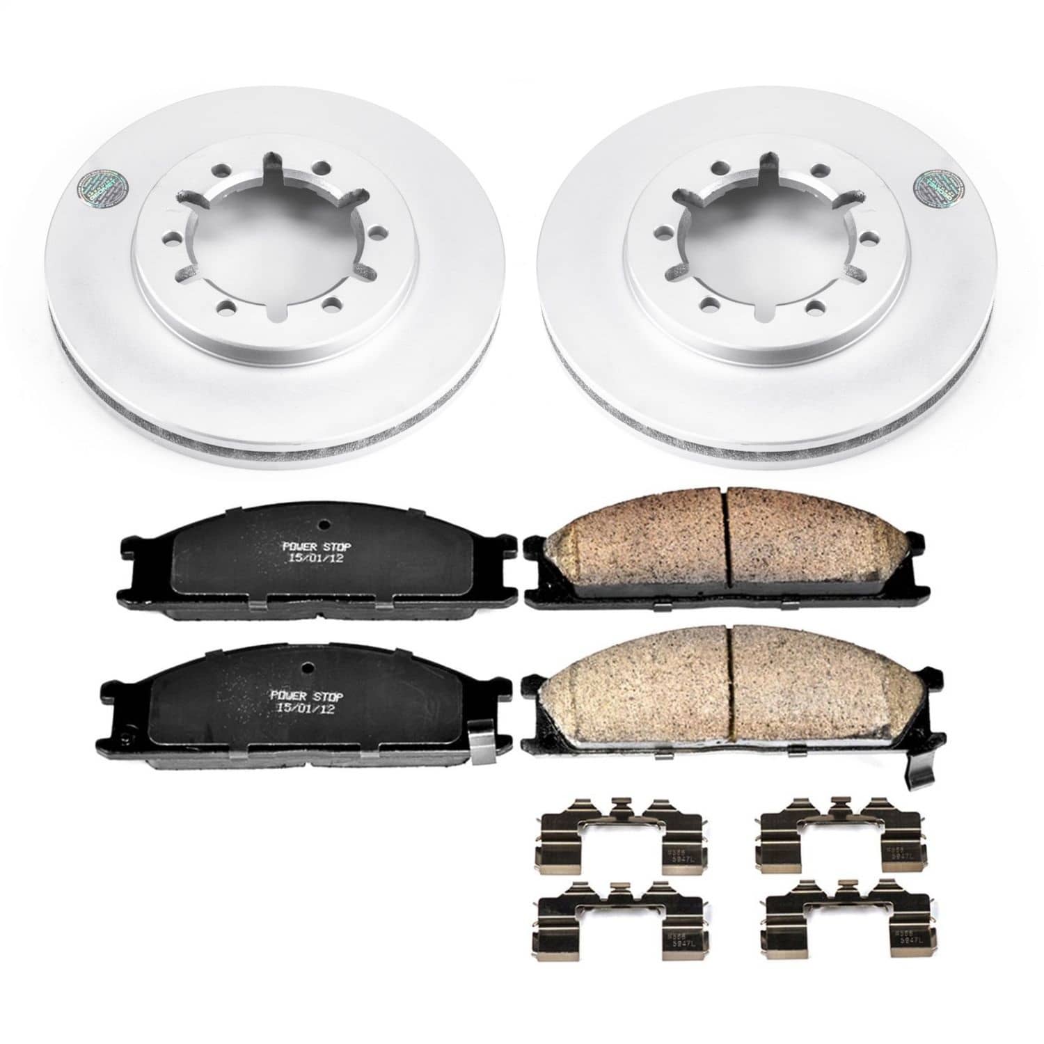 Power Stop - CRK2278 - Front - Disc Brake Pad and Rotor Kit