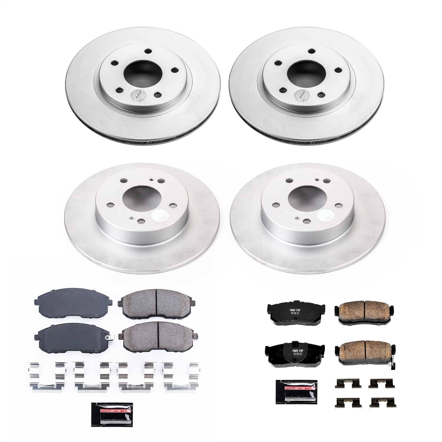 Power Stop - CRK2281 - Front and Rear - Disc Brake Pad and Rotor Kit