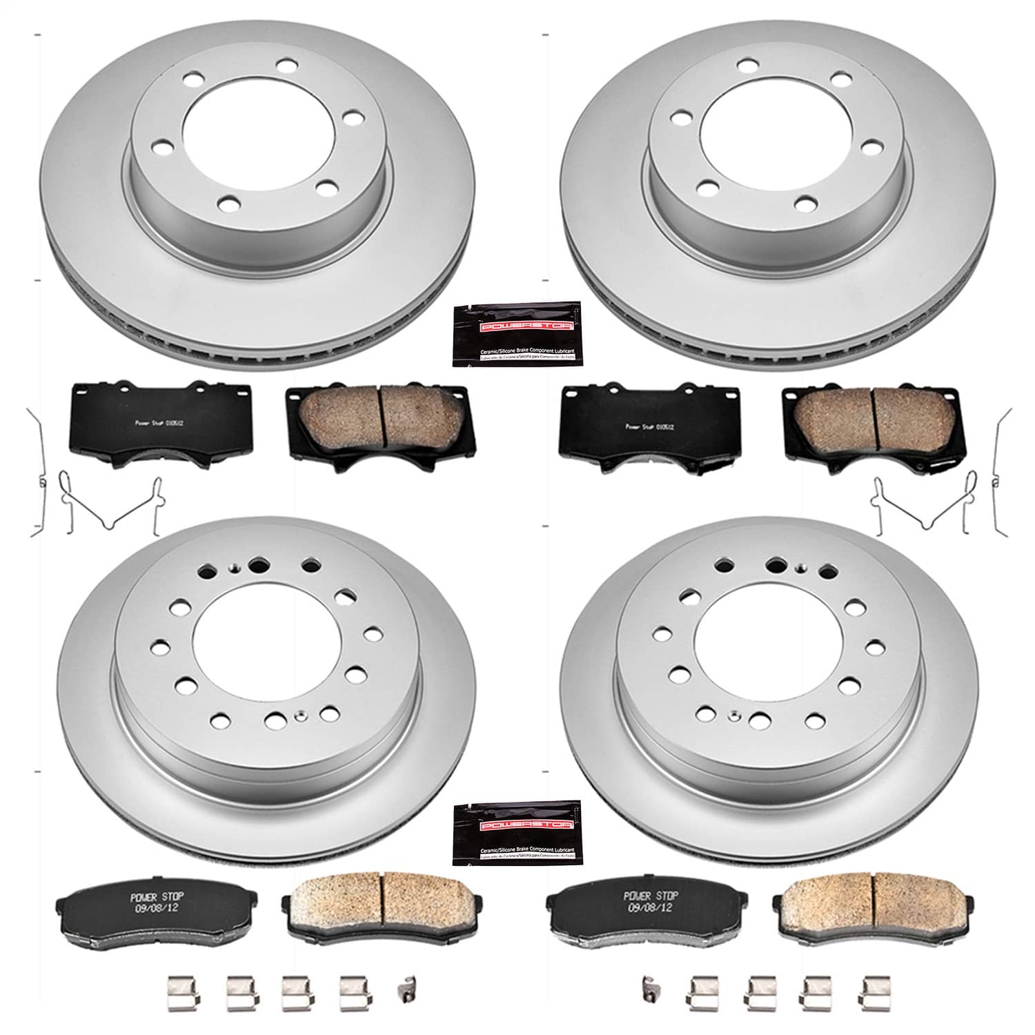 Power Stop - CRK2325 - Front and Rear - Disc Brake Pad and Rotor Kit