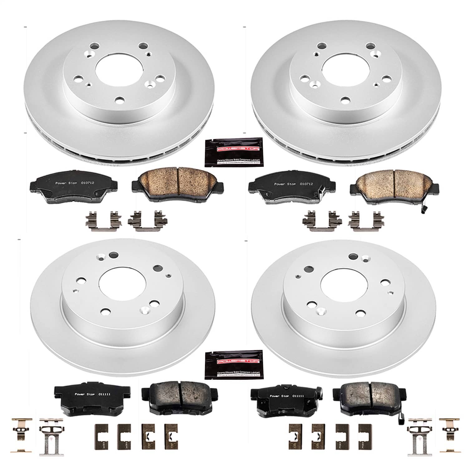 Power Stop - CRK2387 - Front and Rear - Disc Brake Pad and Rotor Kit