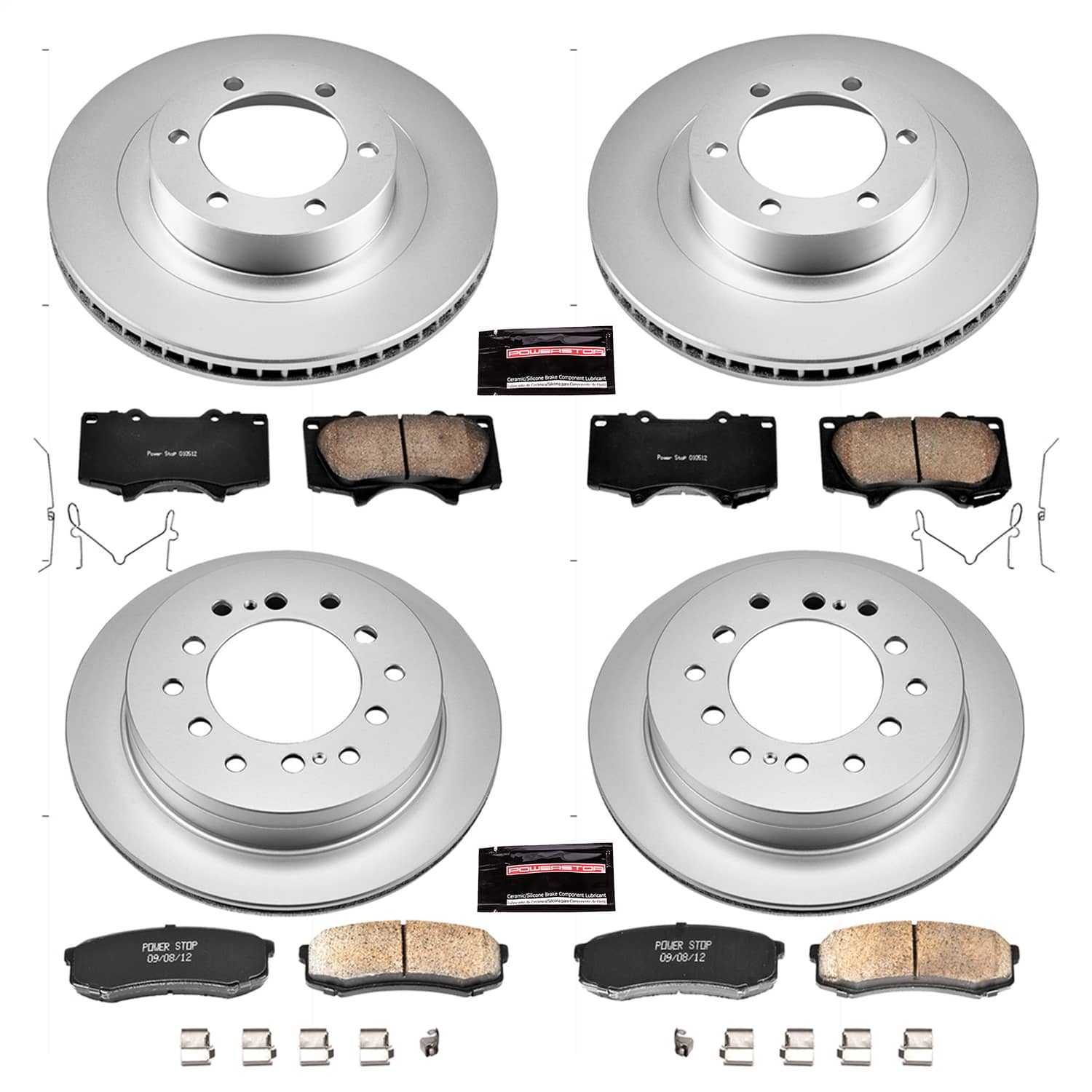 Power Stop - CRK2422 - Front and Rear - Disc Brake Pad and Rotor Kit