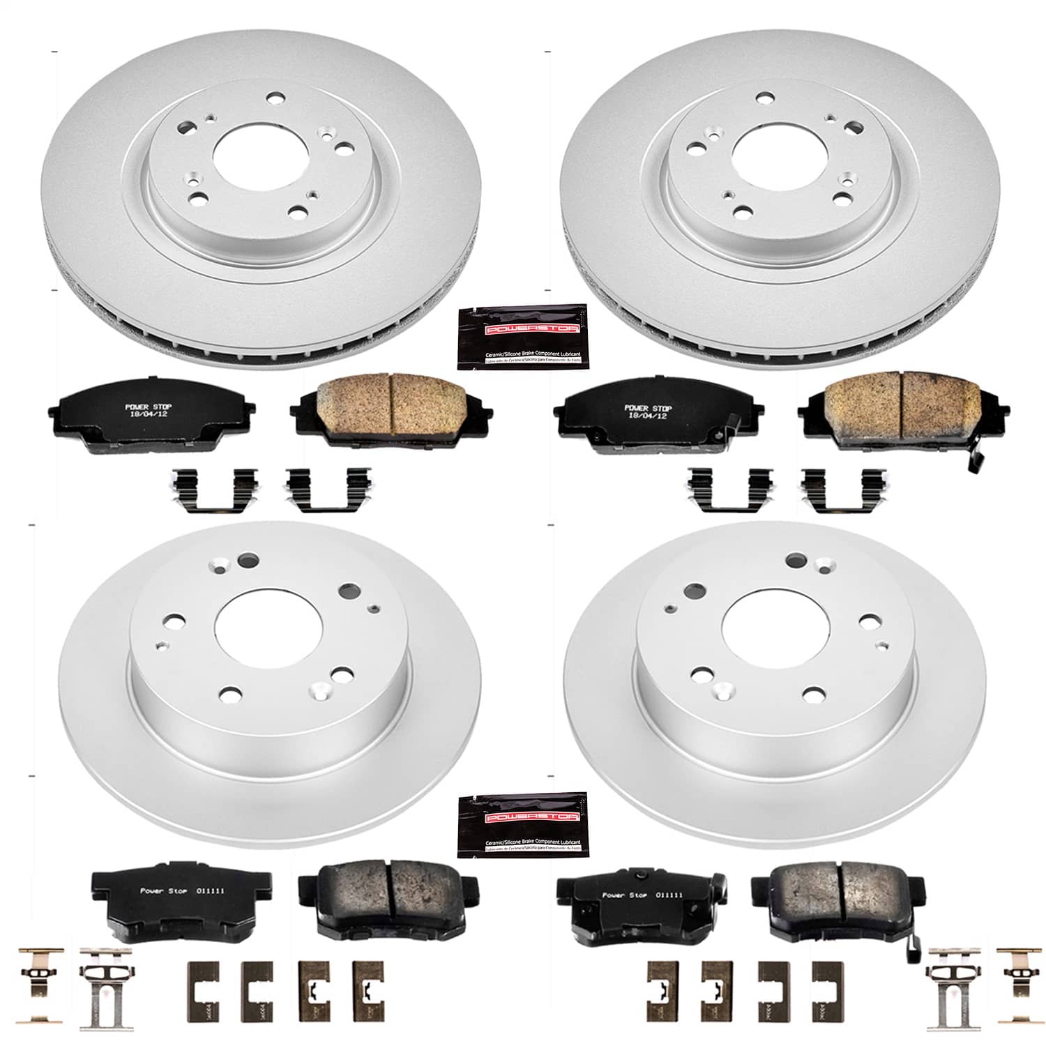 Power Stop - CRK2441 - Front and Rear - Disc Brake Pad and Rotor Kit
