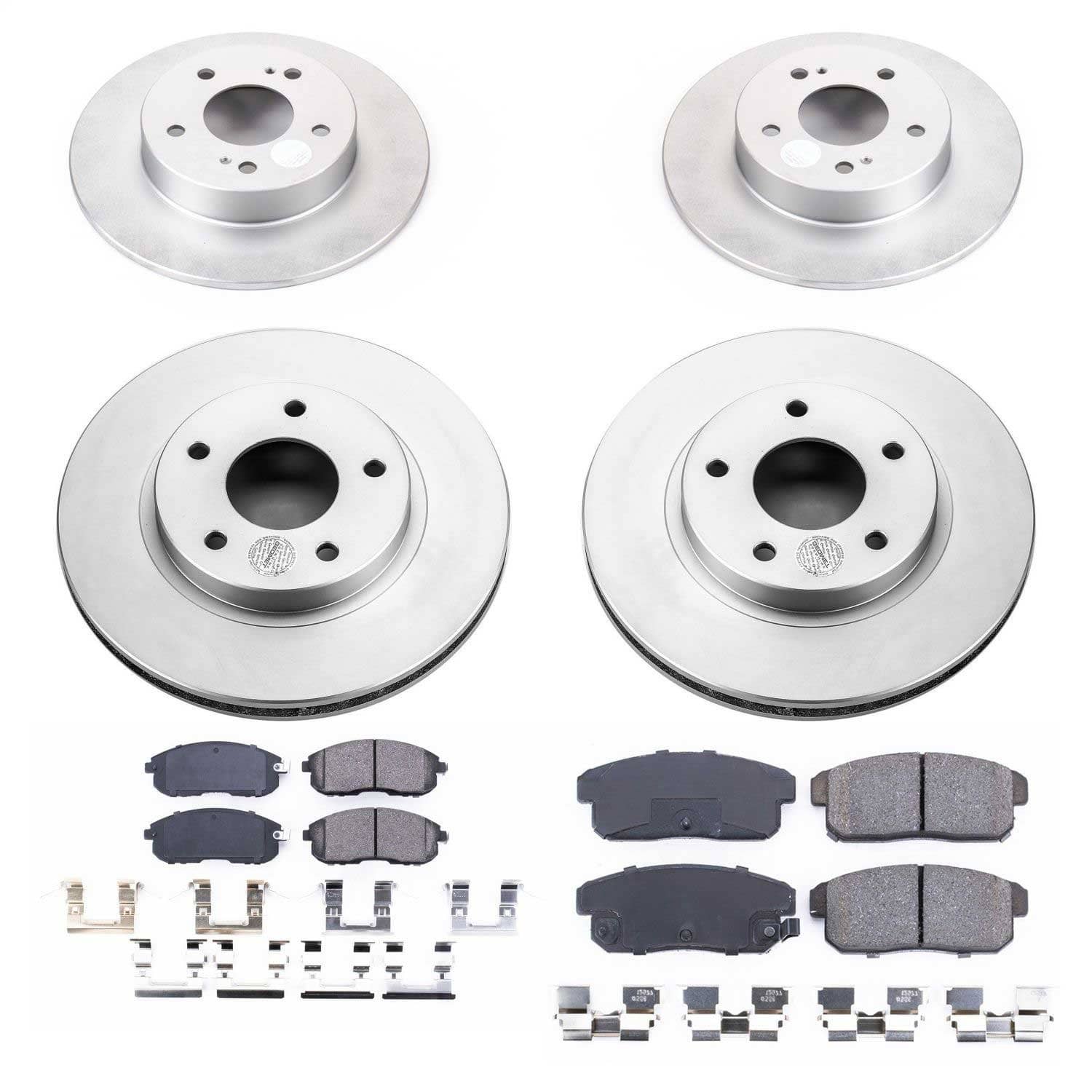 Power Stop - CRK2705 - Front and Rear - Disc Brake Pad and Rotor Kit