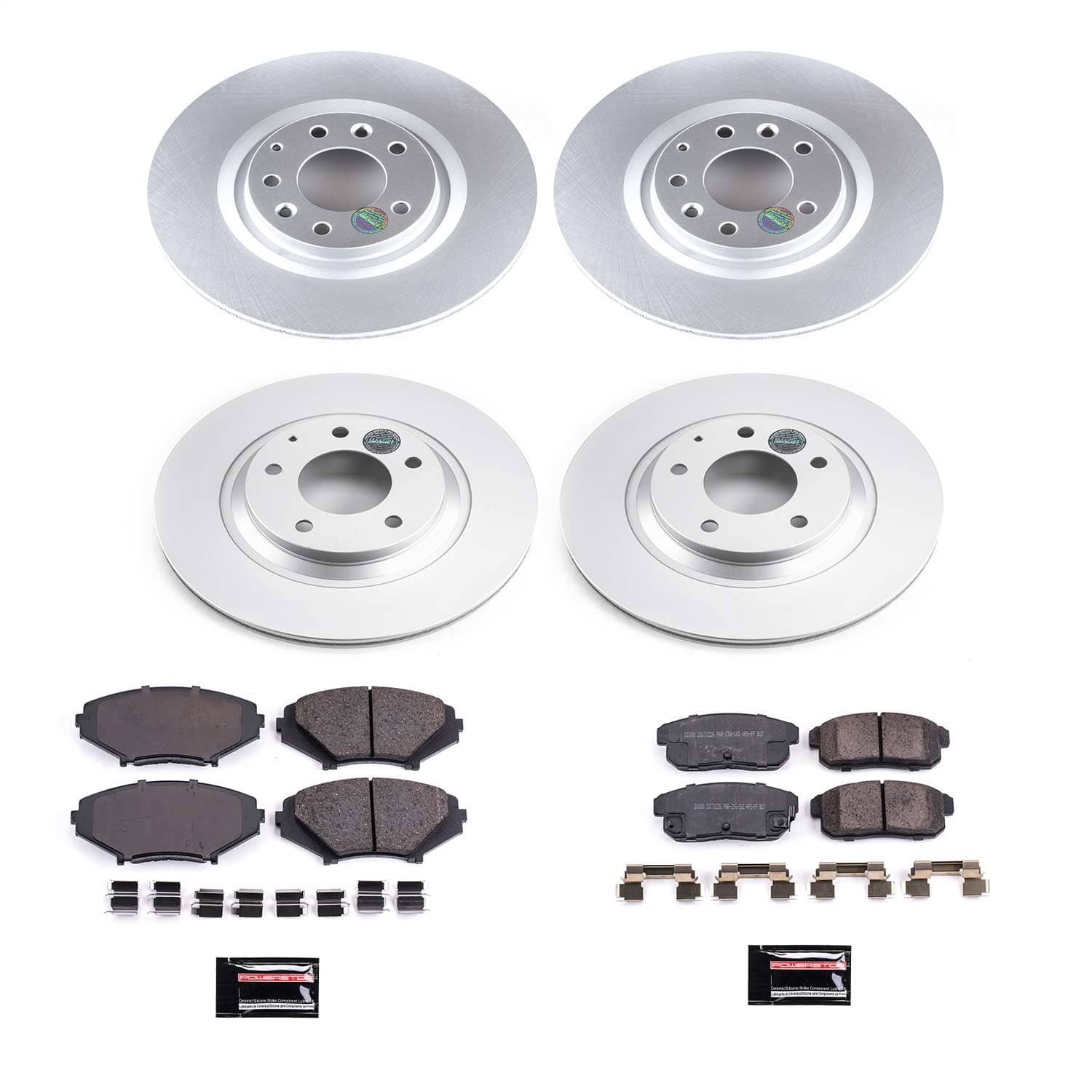 Power Stop - CRK2727 - Front and Rear - Disc Brake Pad and Rotor Kit