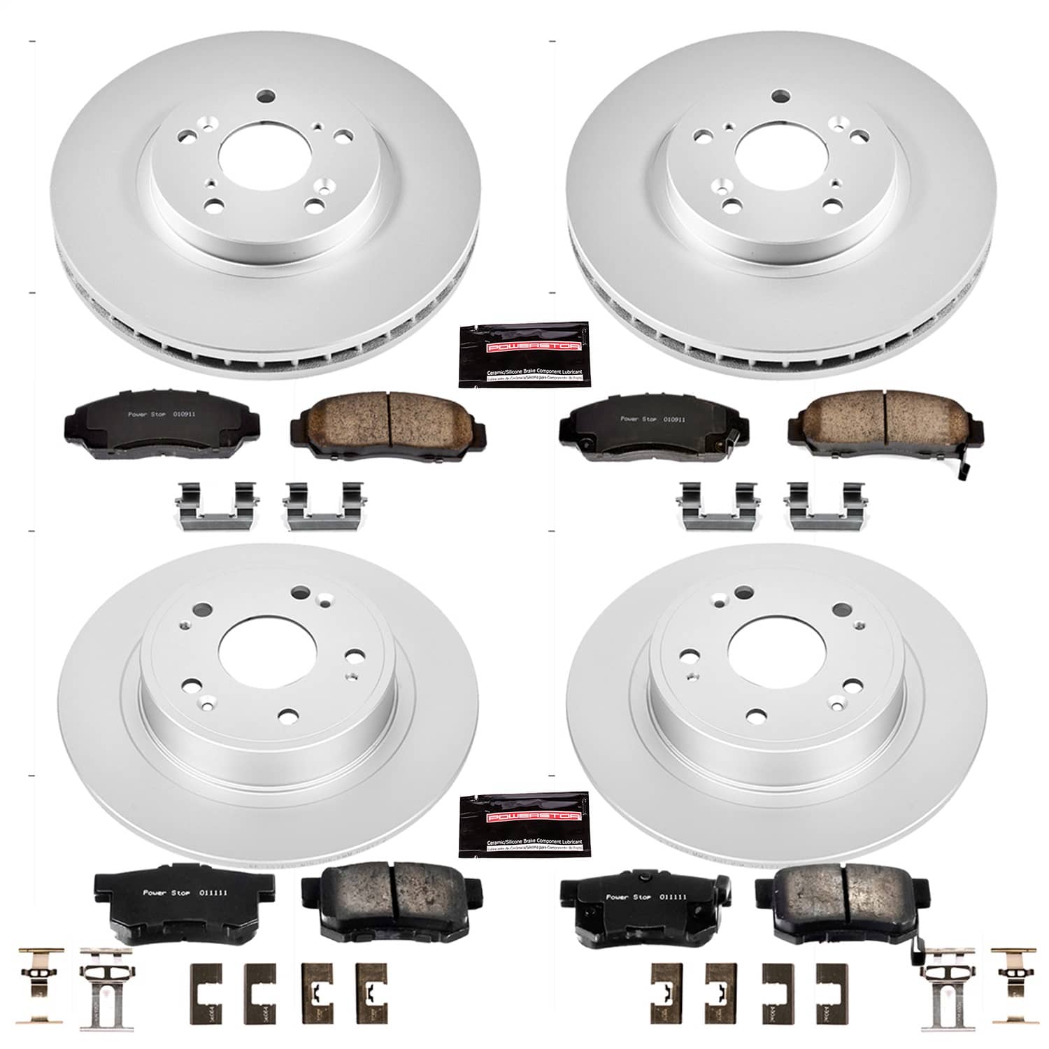 Power Stop - CRK2743 - Front and Rear - Disc Brake Pad and Rotor Kit
