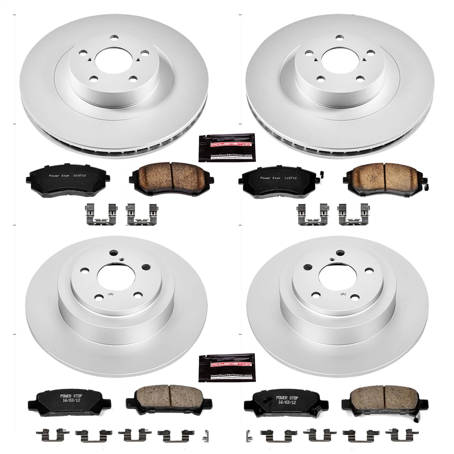 Power Stop - CRK2751 - Front and Rear - Disc Brake Pad and Rotor Kit