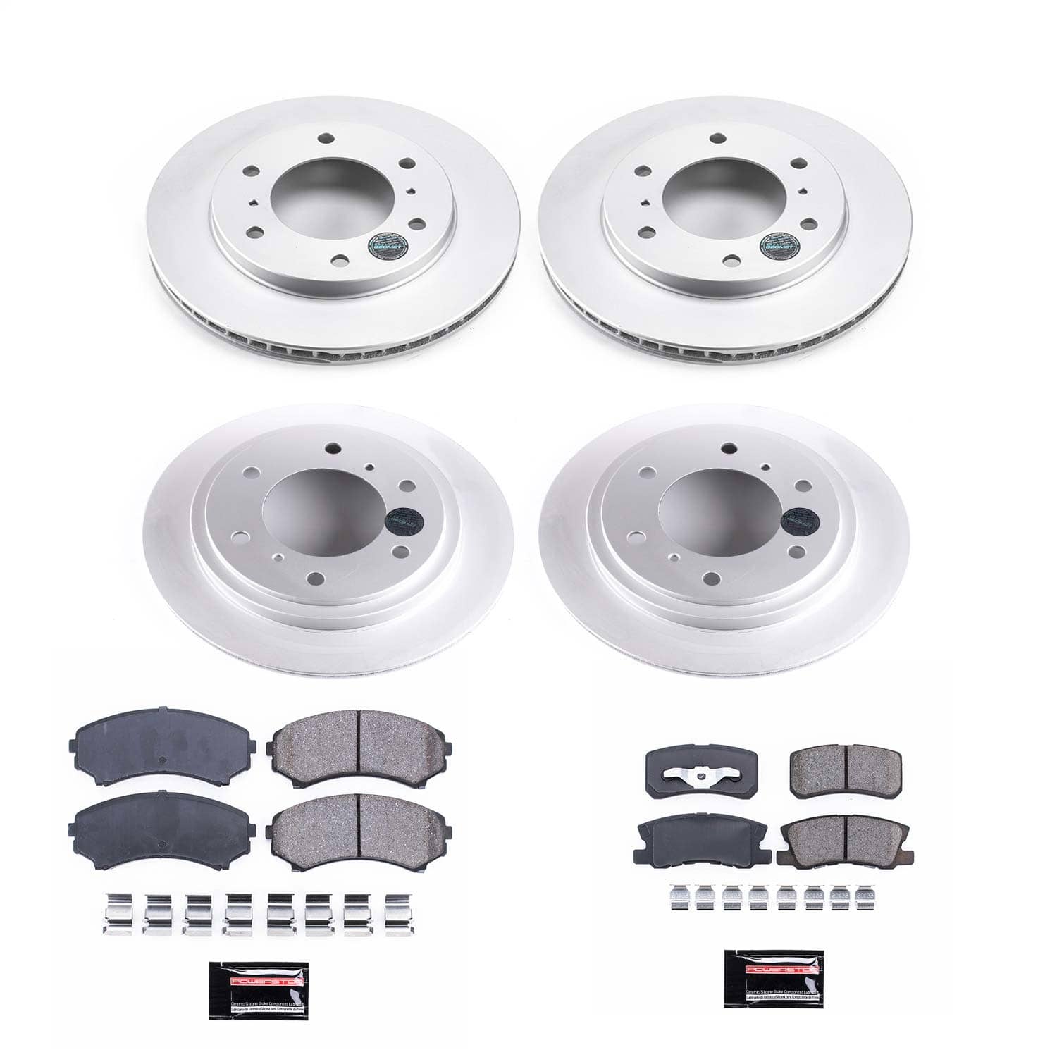 Power Stop - CRK2755 - Front and Rear - Disc Brake Pad and Rotor Kit