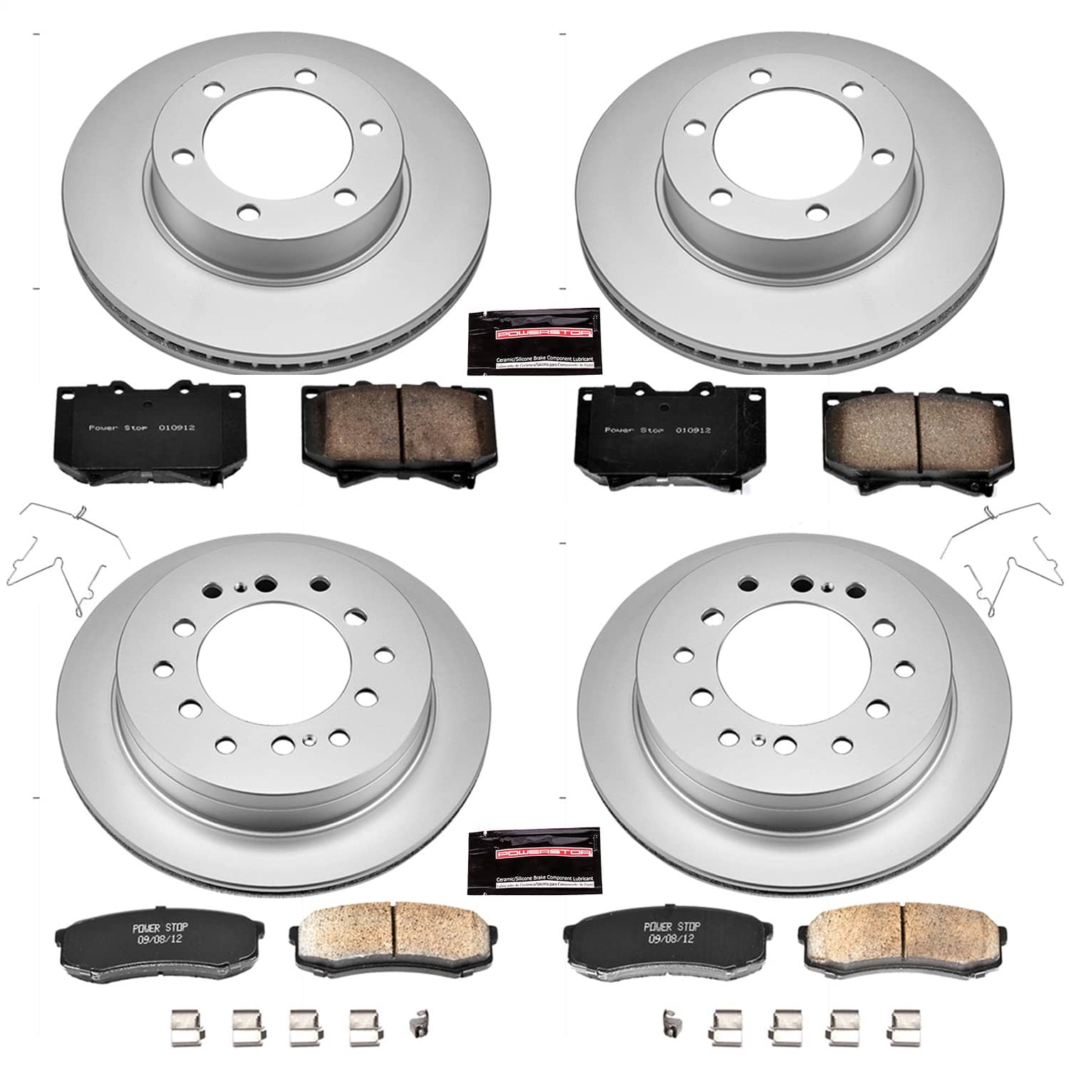 Power Stop - CRK2756 - Front and Rear - Disc Brake Pad and Rotor Kit
