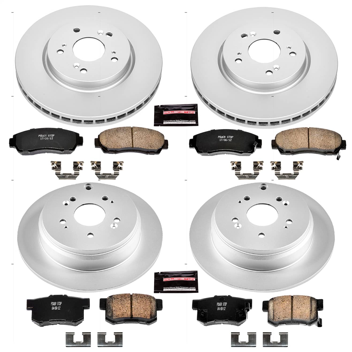 Power Stop - CRK2781 - Front and Rear - Disc Brake Pad and Rotor Kit