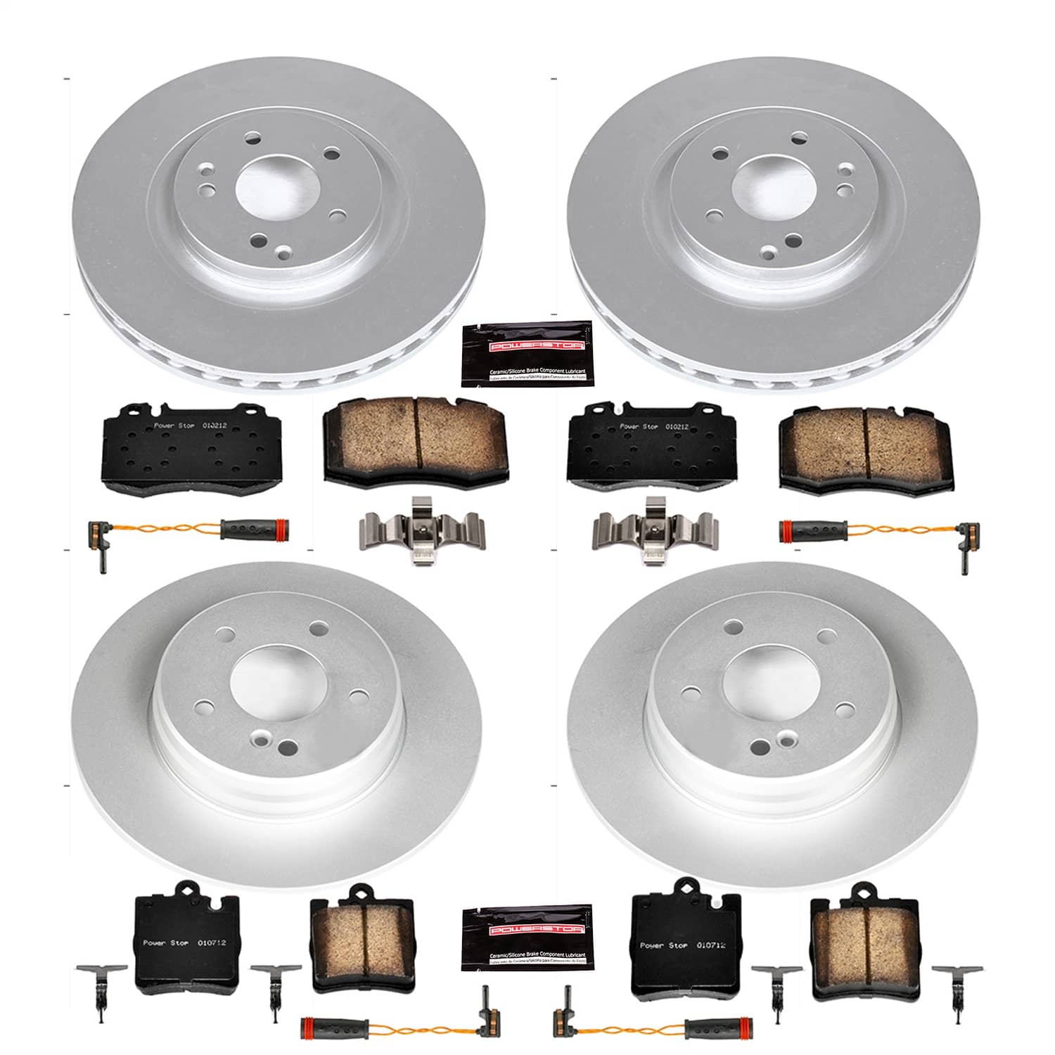 Power Stop - CRK2791 - Front and Rear - Disc Brake Pad and Rotor Kit