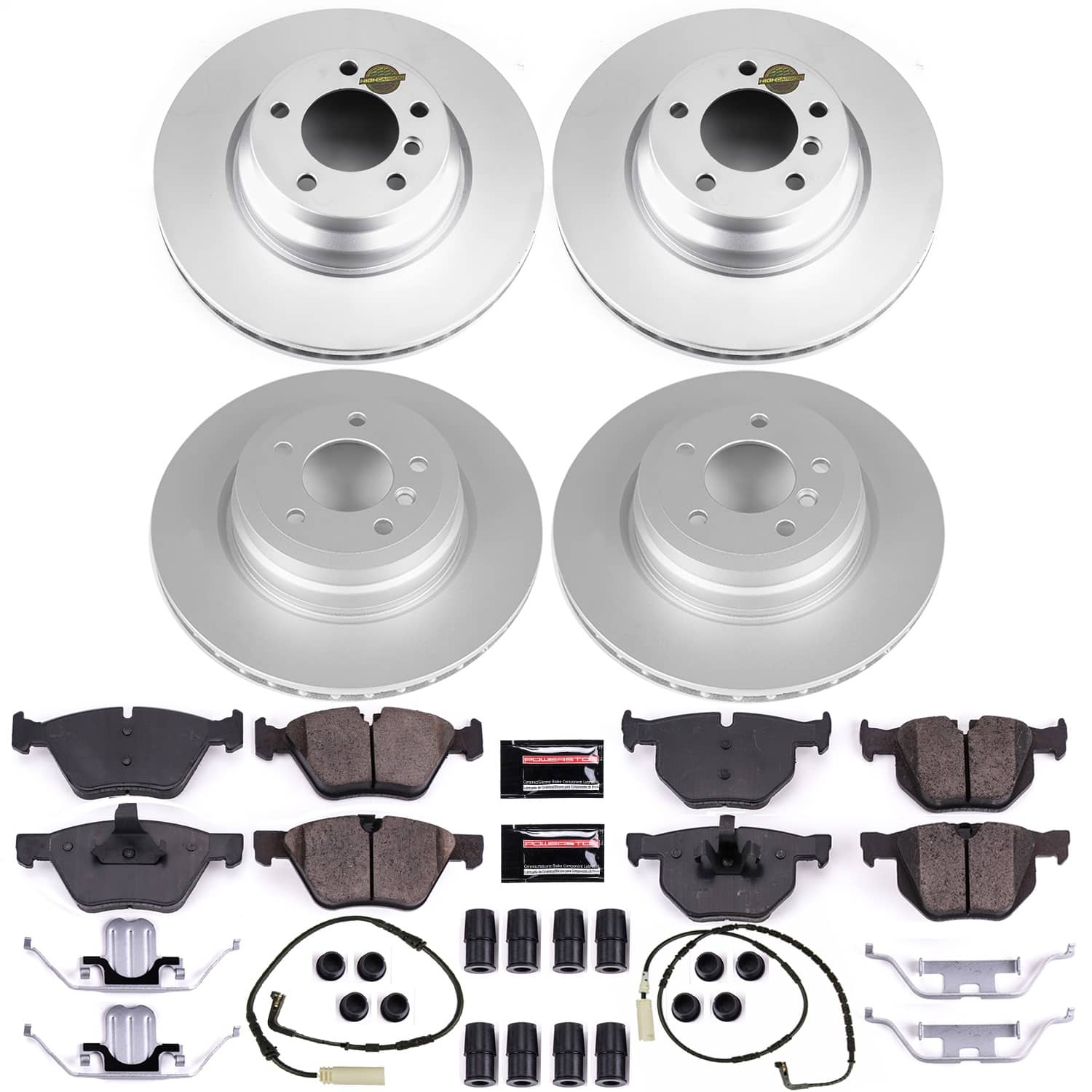 Power Stop - CRK2886 - Front and Rear - Disc Brake Pad and Rotor Kit