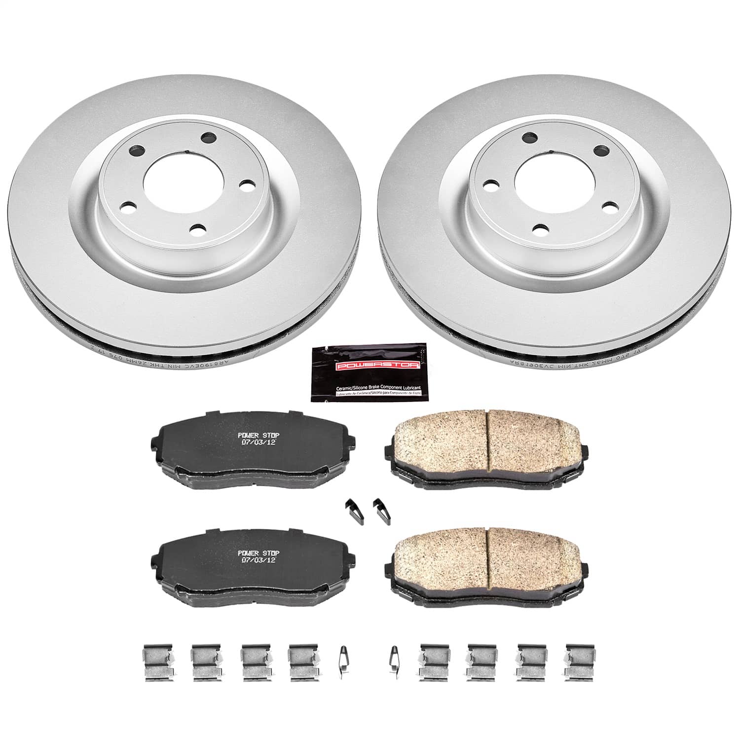 Power Stop - CRK3057 - Front - Disc Brake Pad and Rotor Kit