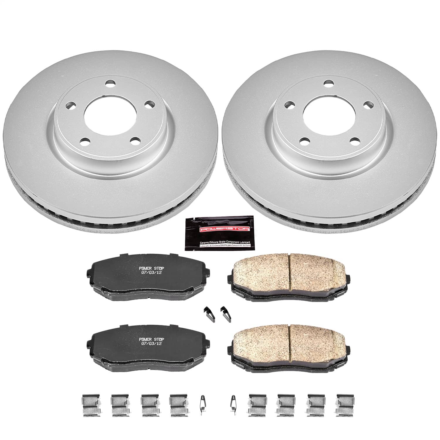 Power Stop - CRK3071 - Front - Disc Brake Pad and Rotor Kit