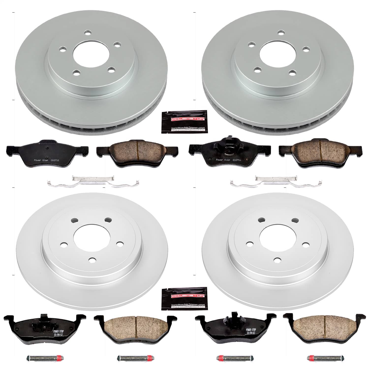 Power Stop - CRK4024 - Front and Rear - Disc Brake Pad and Rotor Kit