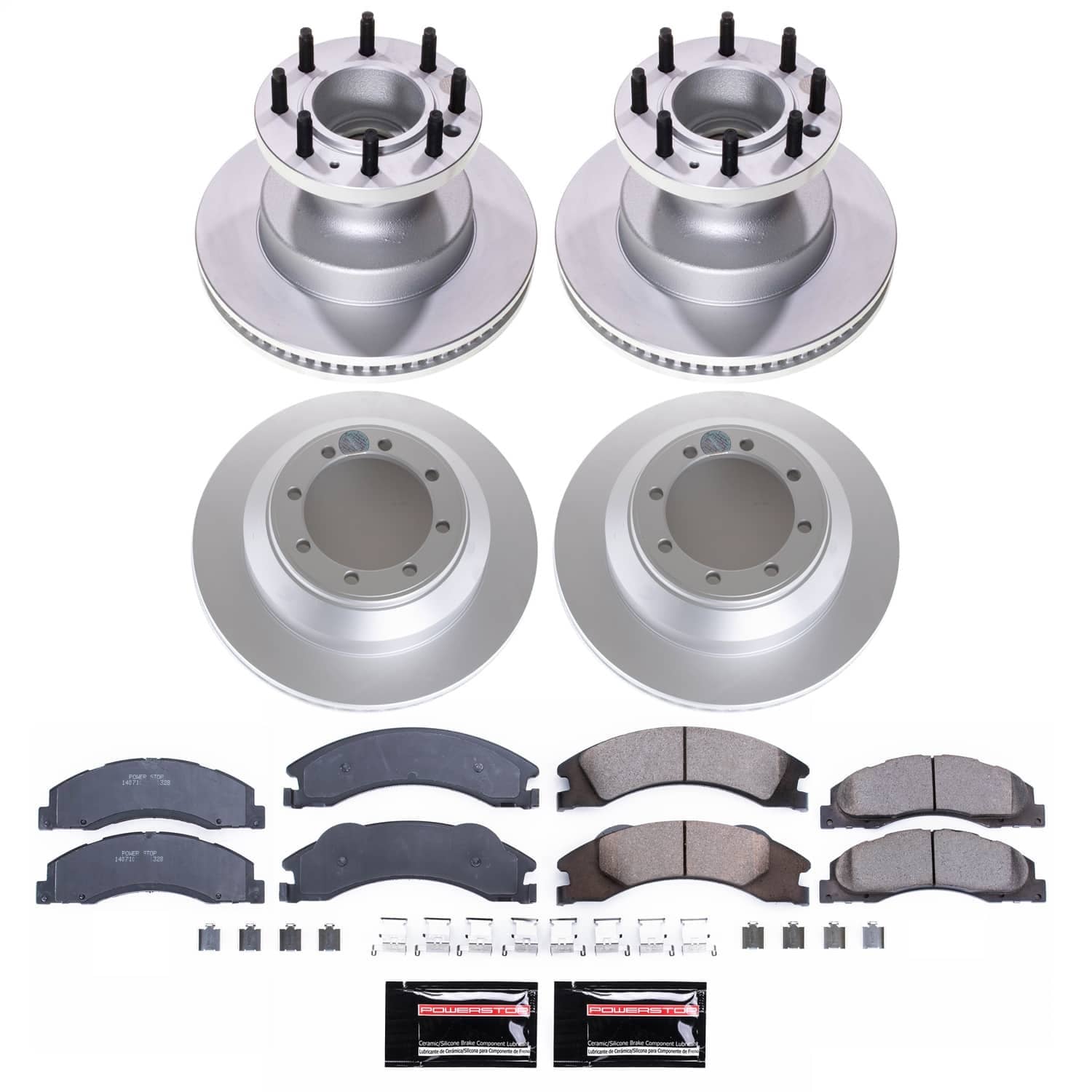 Power Stop - CRK4132 - Front and Rear - Disc Brake Pad and Rotor Kit