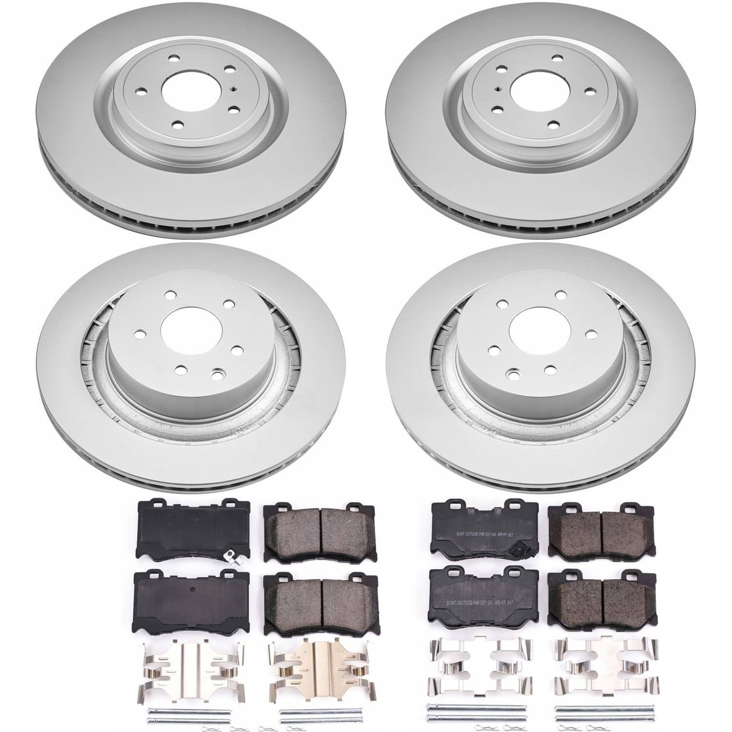 Power Stop - CRK4138 - Front and Rear - Disc Brake Pad and Rotor Kit