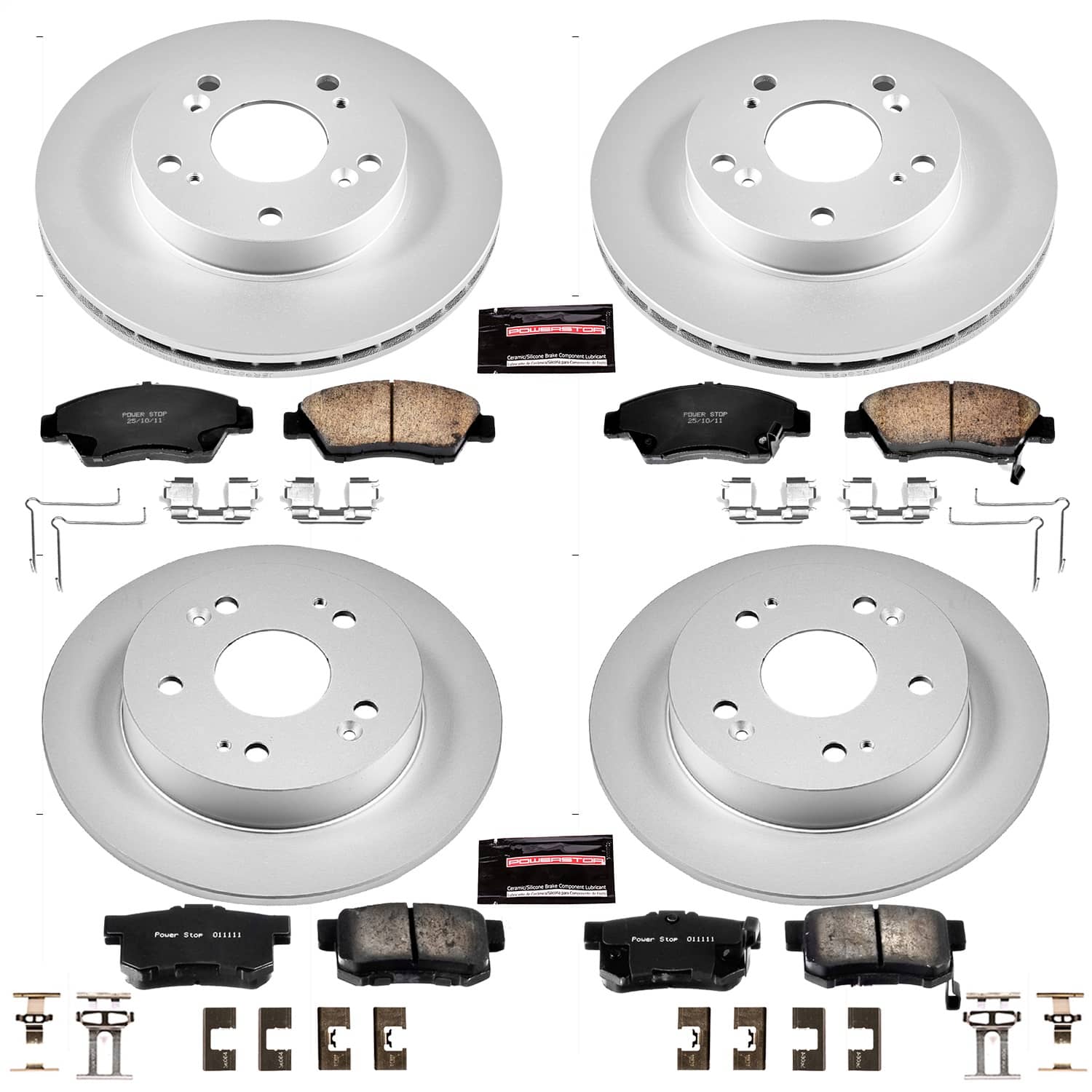 Power Stop - CRK4276 - Front and Rear - Disc Brake Pad and Rotor Kit