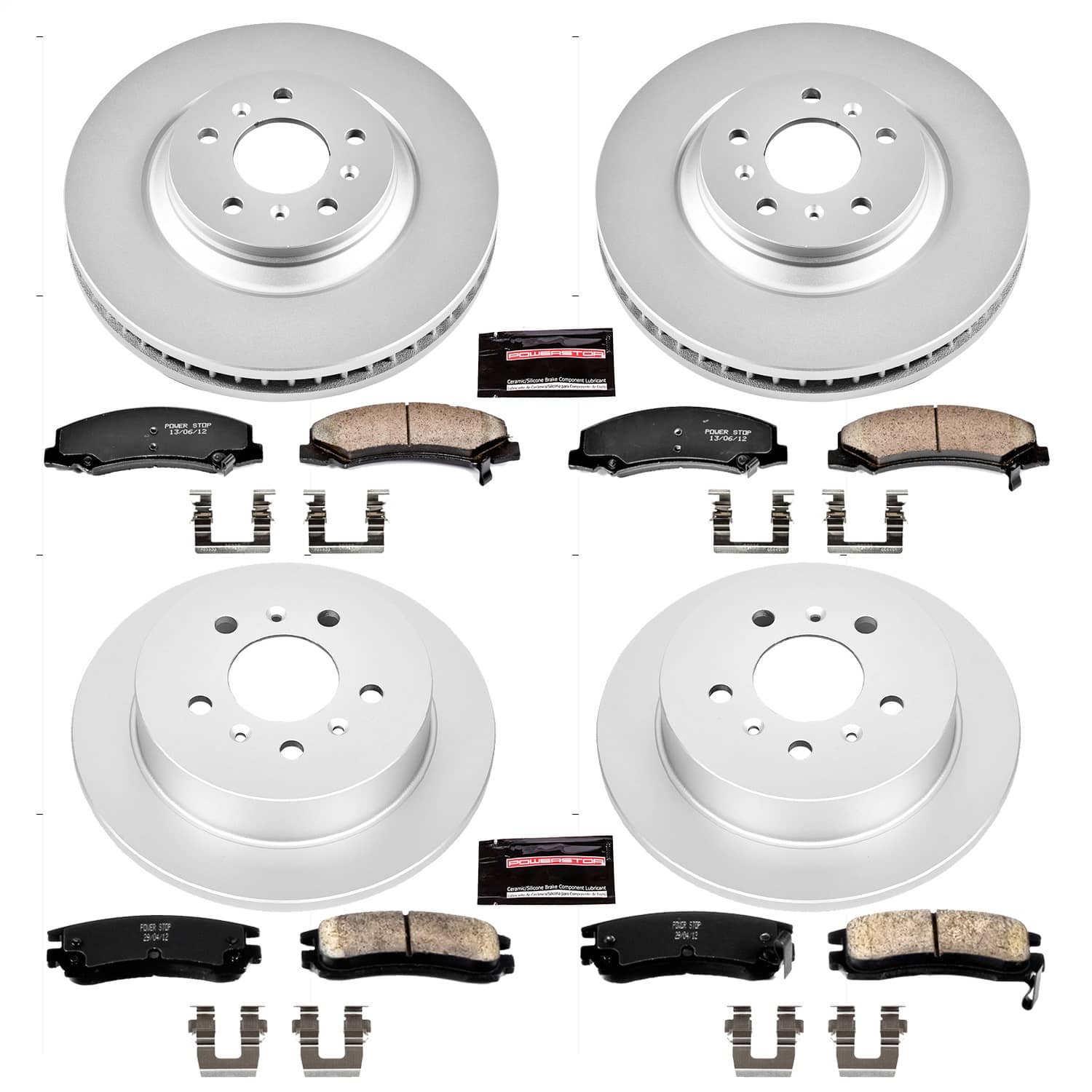Power Stop - CRK4377 - Front and Rear - Disc Brake Pad and Rotor Kit