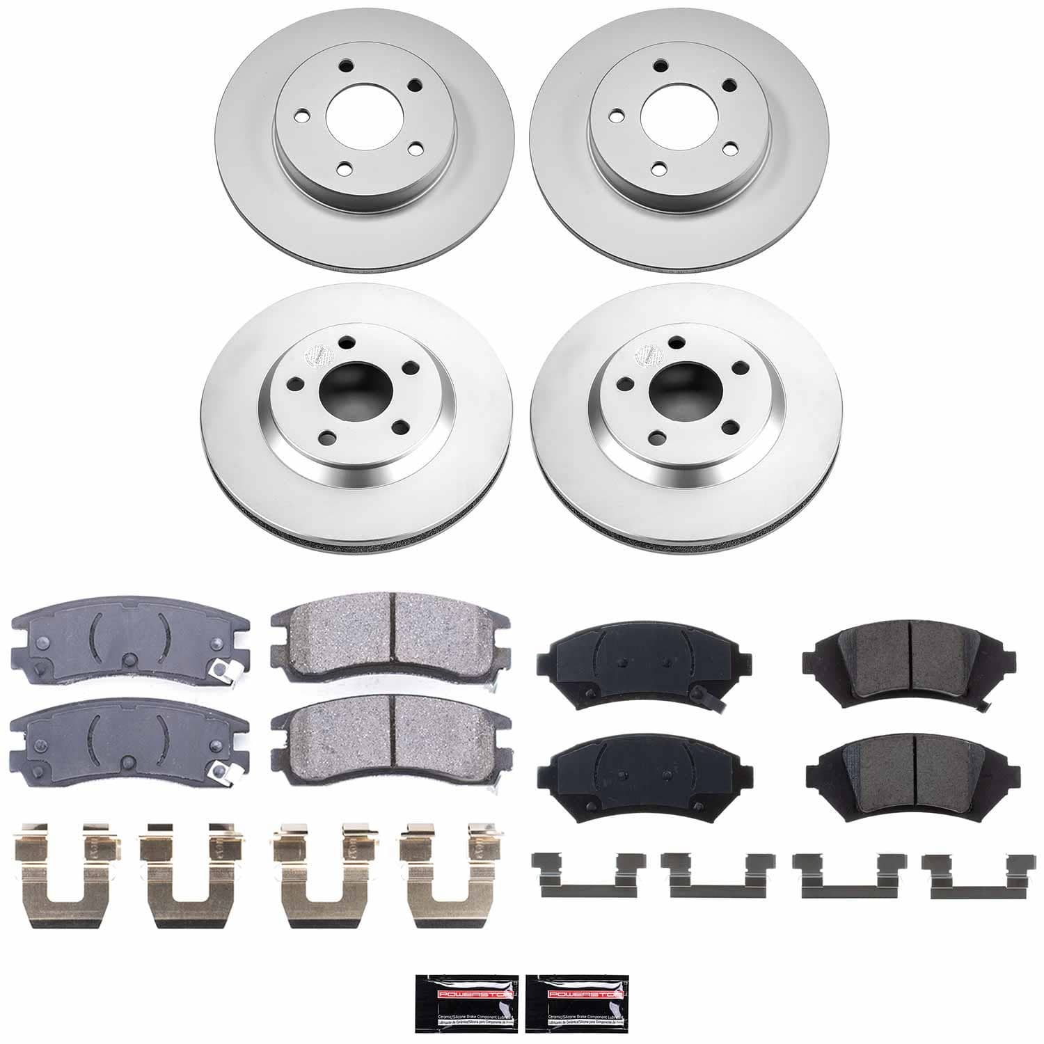 Power Stop - CRK4379 - Front and Rear - Disc Brake Pad and Rotor Kit